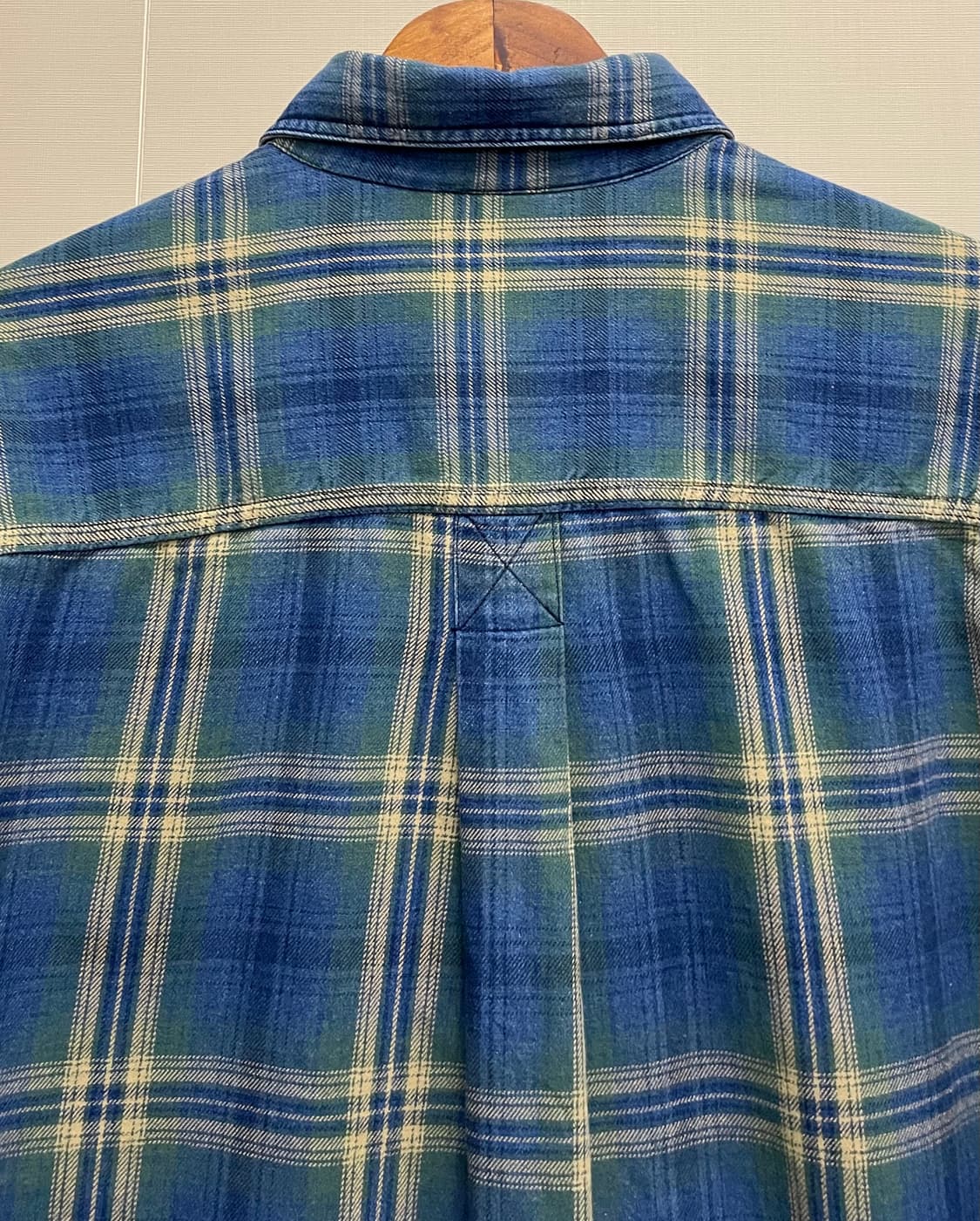 (M/100)90s USA L.L. BEAN 엘엘빈 플란넬 체크 셔츠 상품이미지8