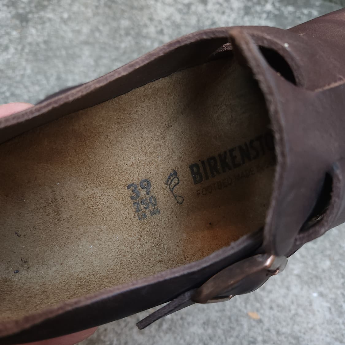 [39] 버켄스탁 버스턴 천연 오일드 가죽 닥크브라운 (250~255) 상품이미지9