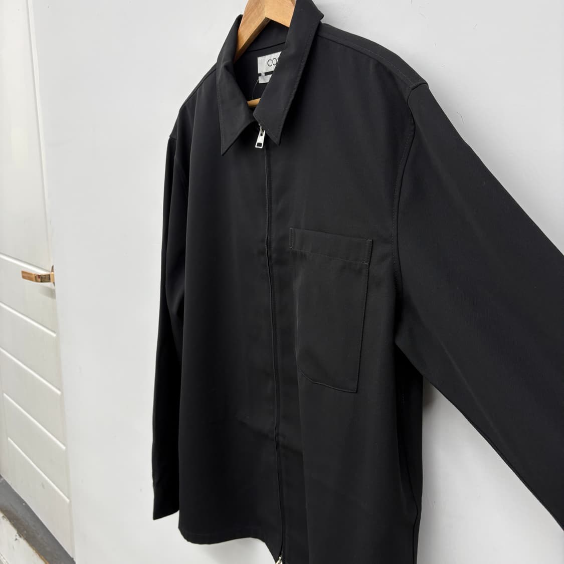 COS 블랙 집업 블루종 남성XL 상품이미지4