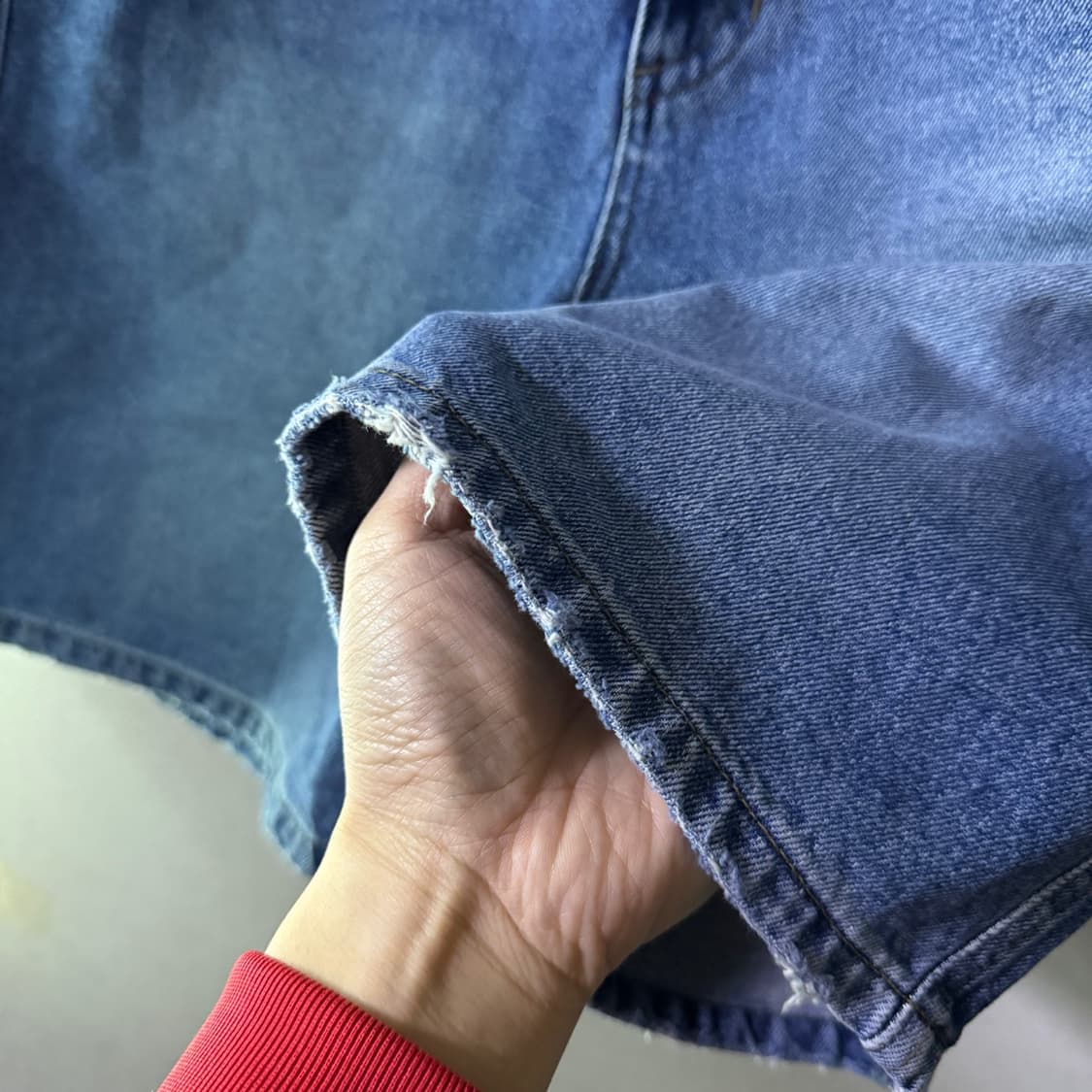 인사일런스 여성 버뮤다 데님 숏팬츠 S  상품이미지7