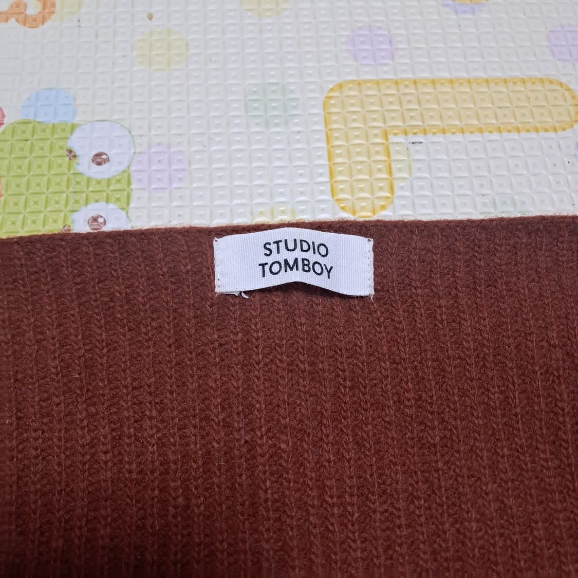 스튜디오 톰보이 니트 조끼 베스트 브라운- 프리사이즈 상품이미지6