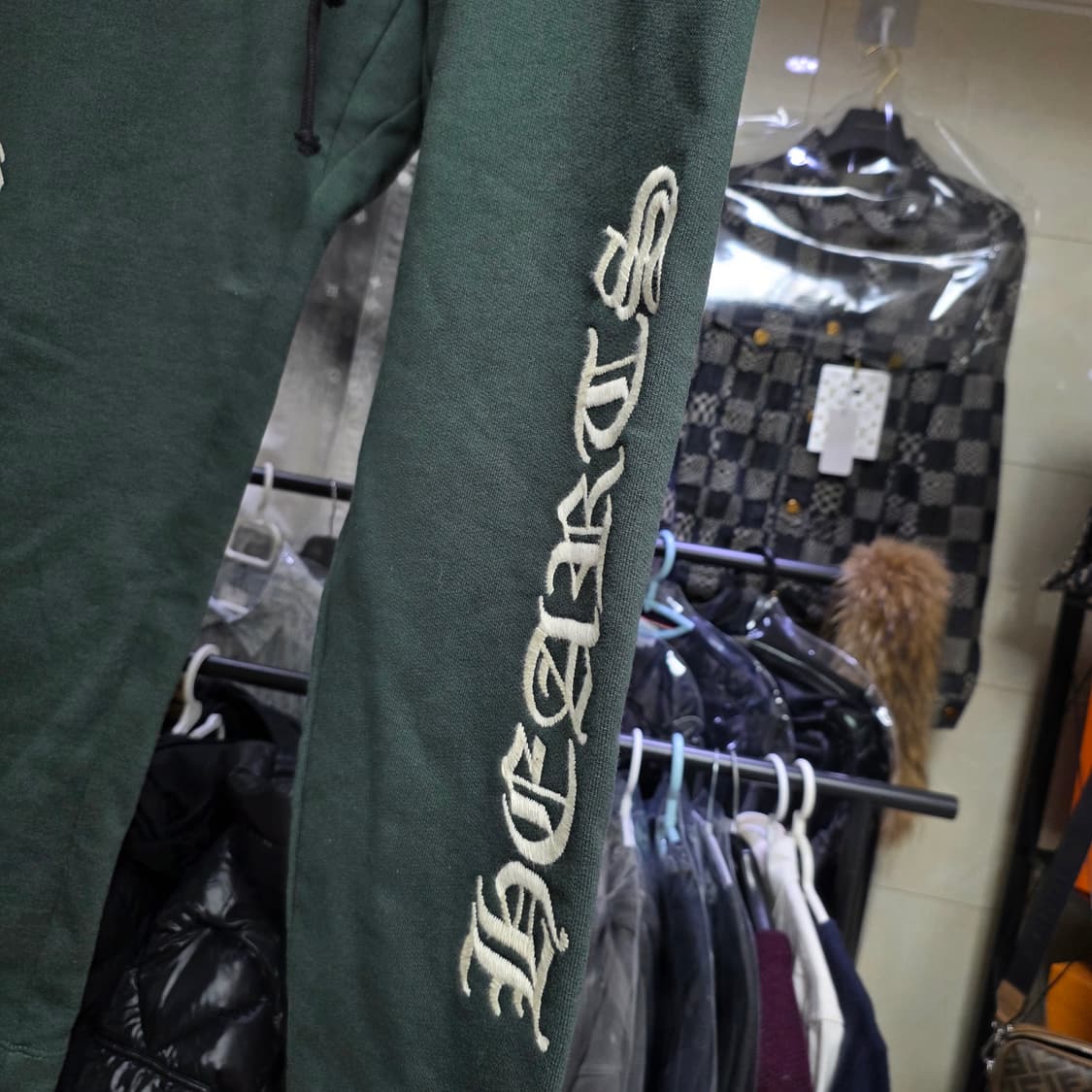 크롬하츠 슬로라이드 스웻팬츠 헌터그린 xl 상품이미지2