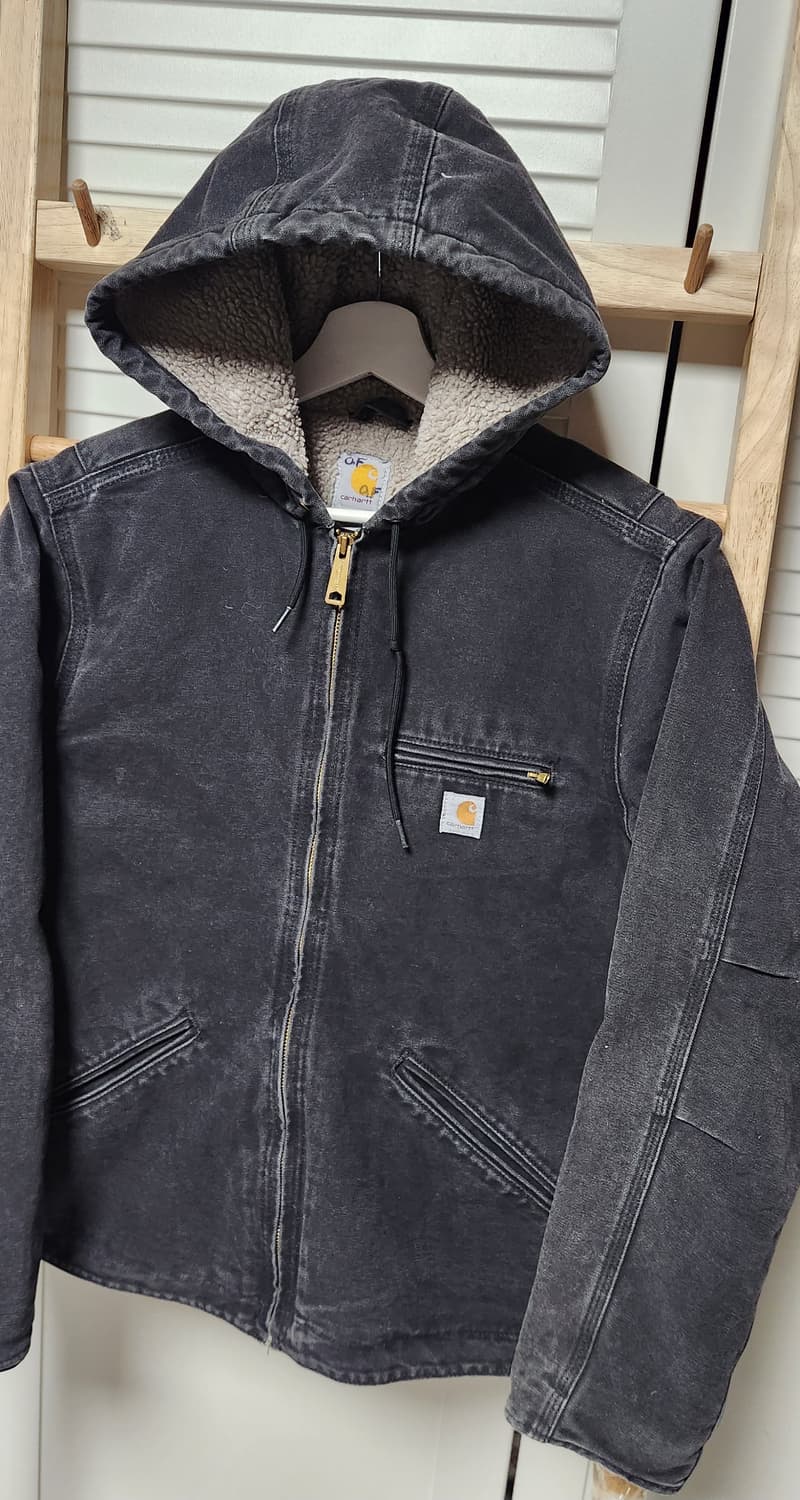 칼하트 WJ141 샌드스톤 디트로이트 엑티브 후드 자켓 상품이미지3