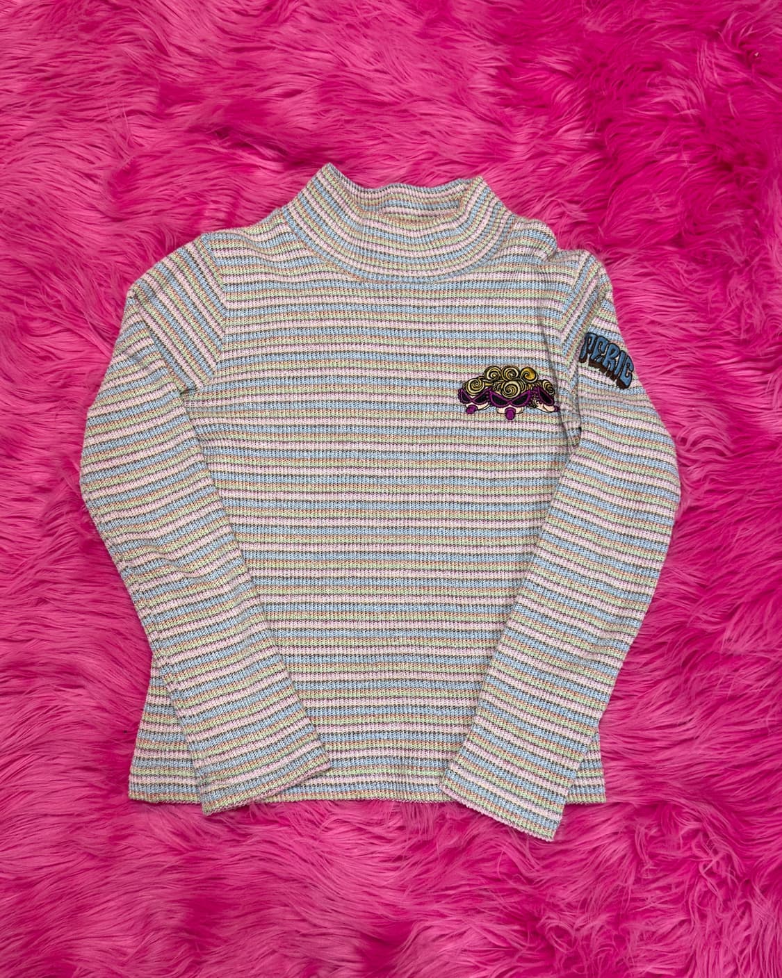 히스테릭 미니 글리터 목 폴라 티 상품이미지3