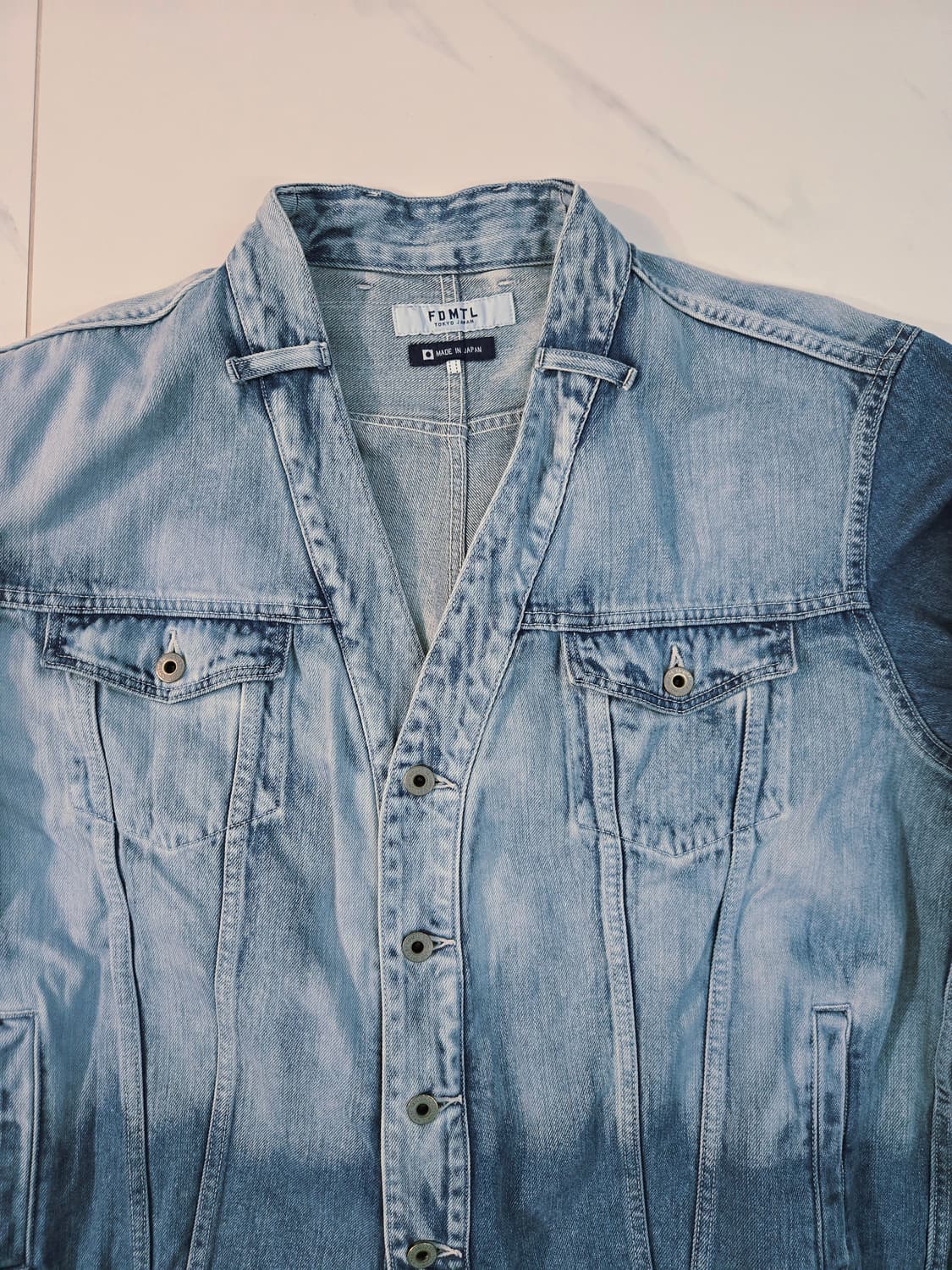 FDMTL 데님자켓 T-FORM JACKET 3YR WASH 상품이미지7