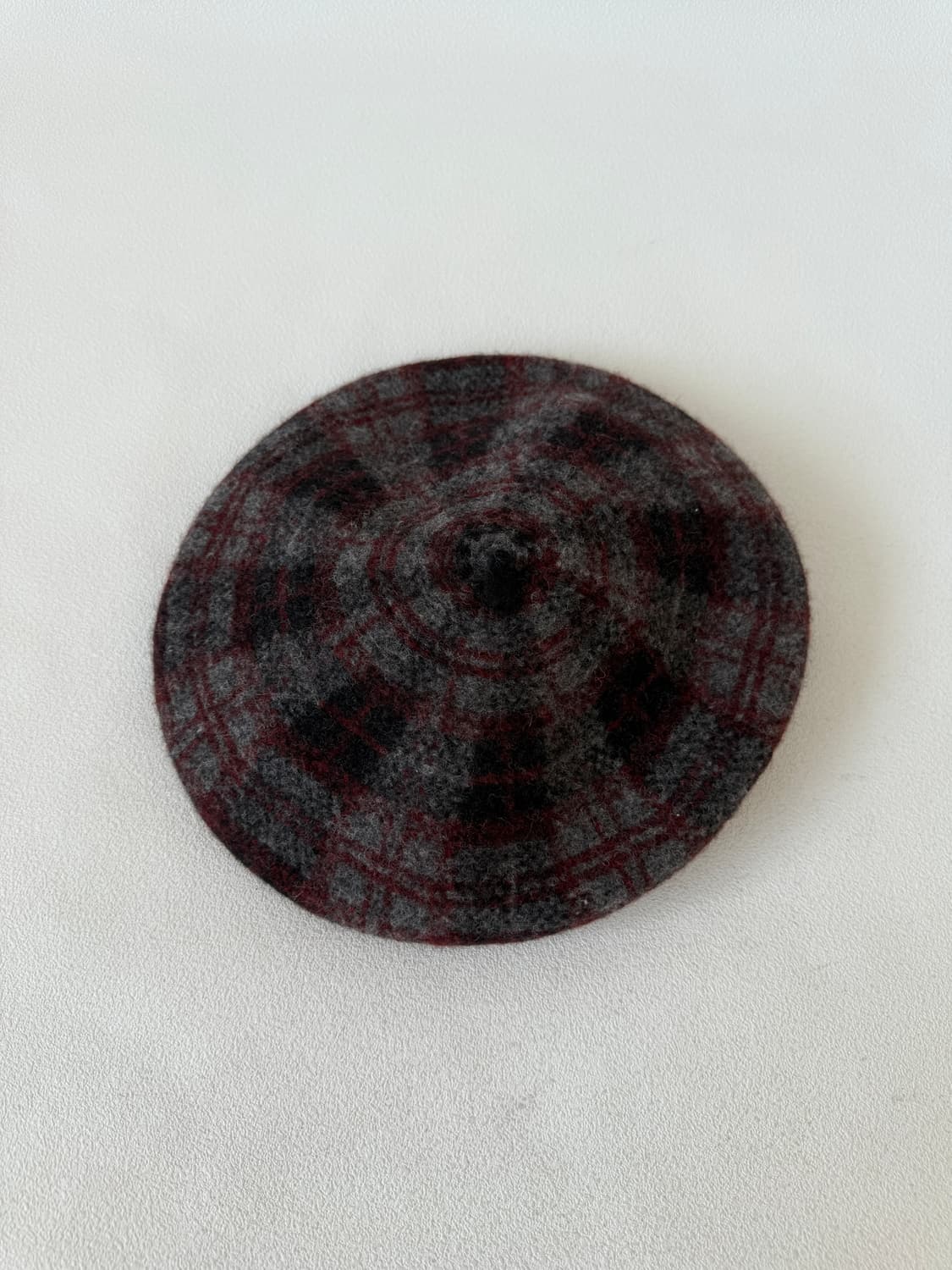 Pre owned 체크 울 햇 상품이미지2