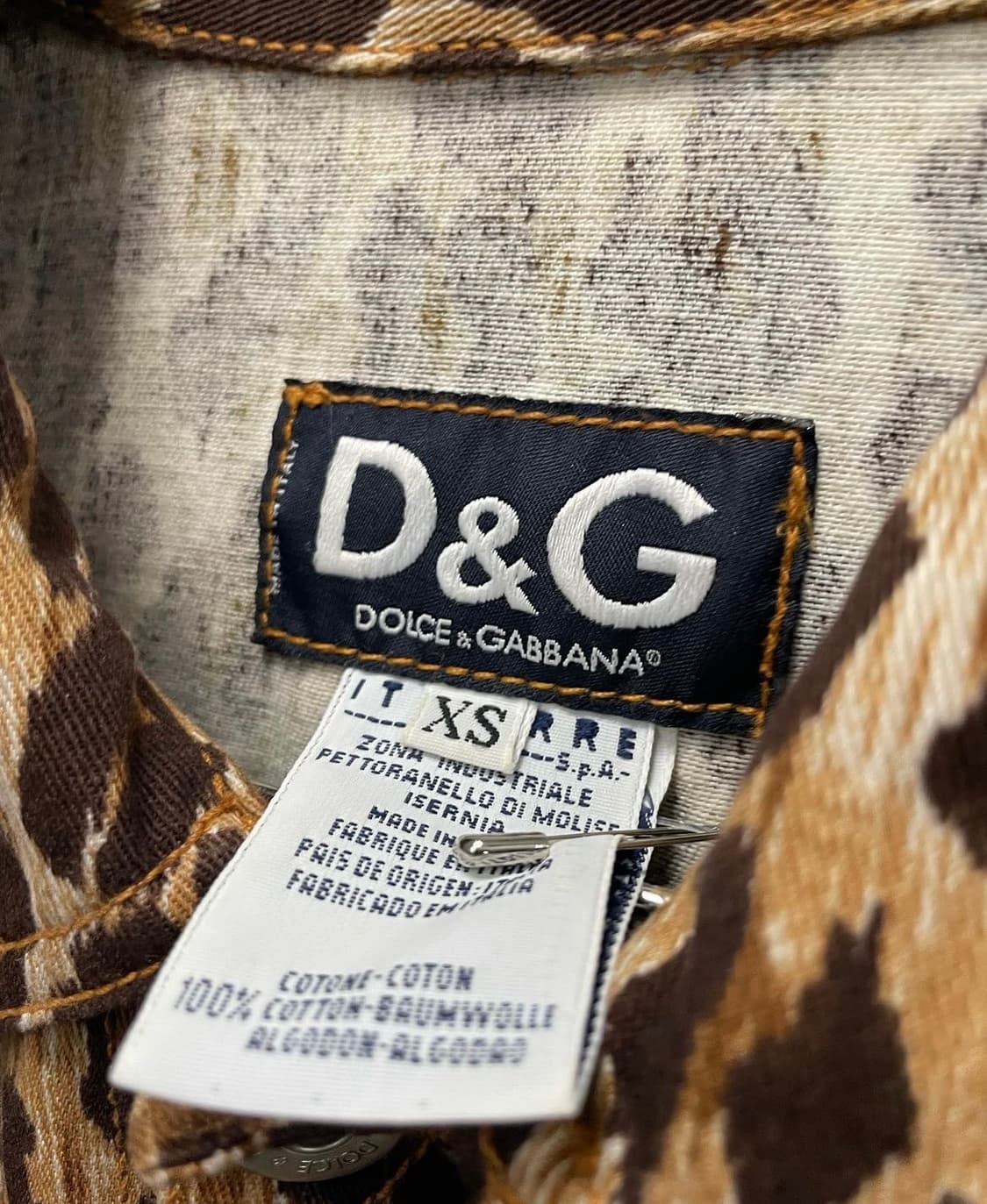 돌체앤가바나 레오파드 트러커 재킷 상품이미지5