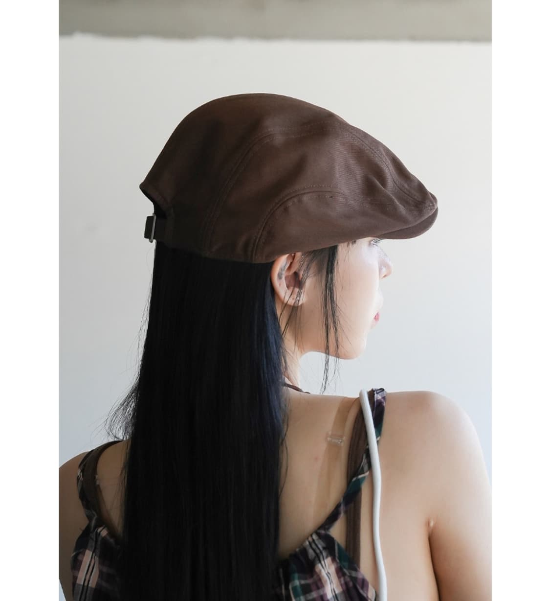 에이블리 브라운 헌팅캡 상품이미지2