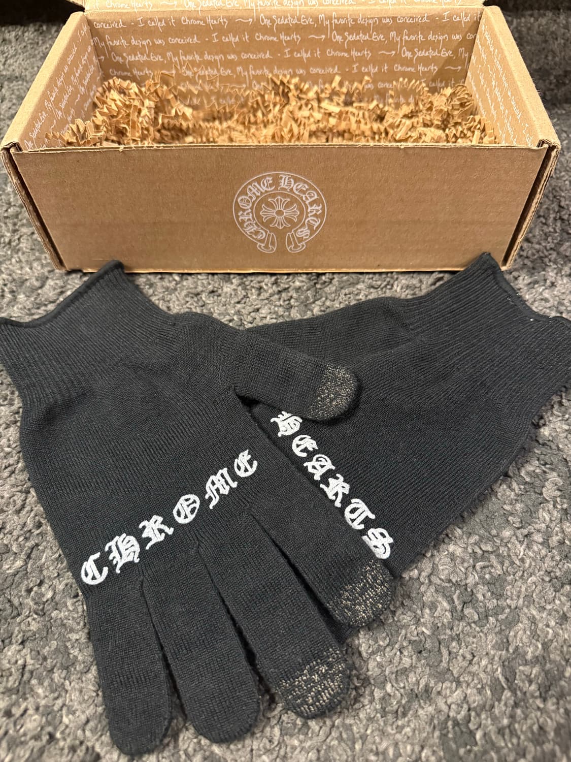 (M) 크롬하츠 체크메이트 웍 글러브 장갑 블랙 상품이미지1