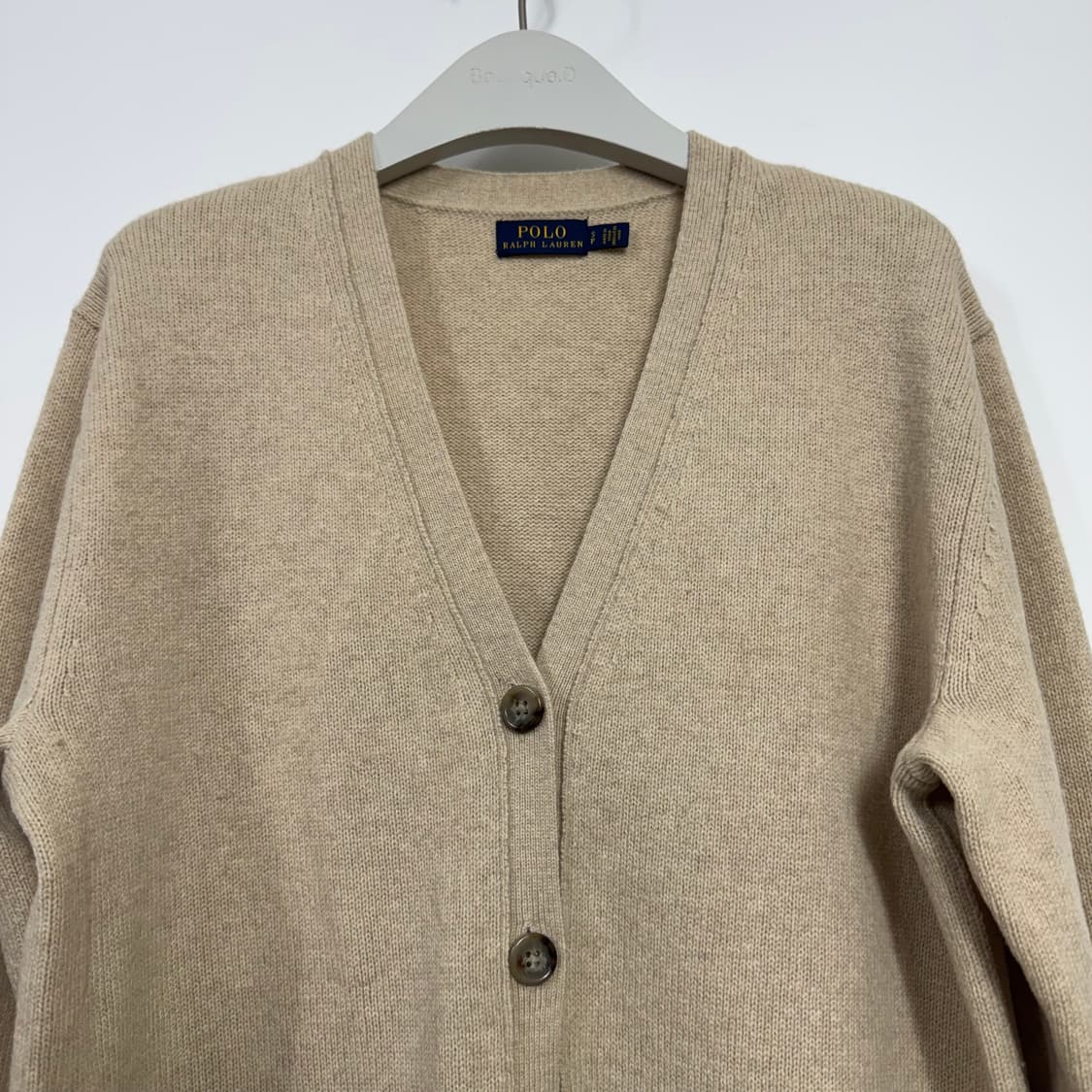 폴로 랄프로렌 울 캐시미어 베이지 여자 가디건(마른66까지) 상품이미지3
