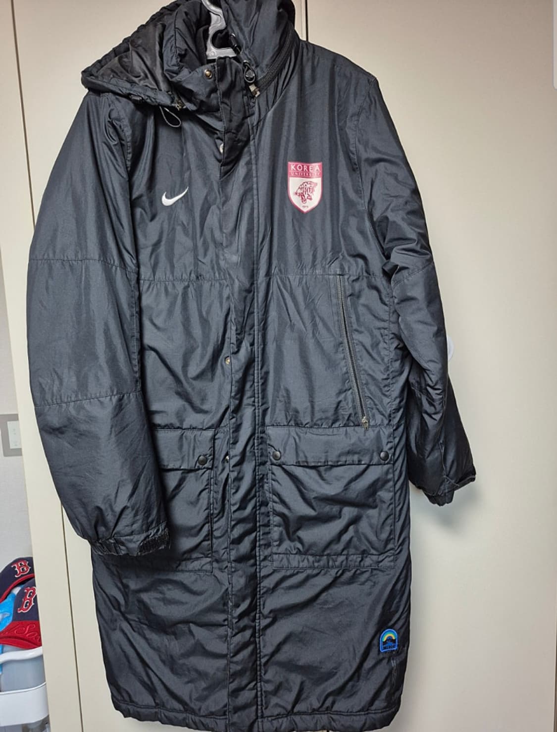 나이키 롱패딩 고려대학교 패딩 110사이즈 팝니다  상품이미지1