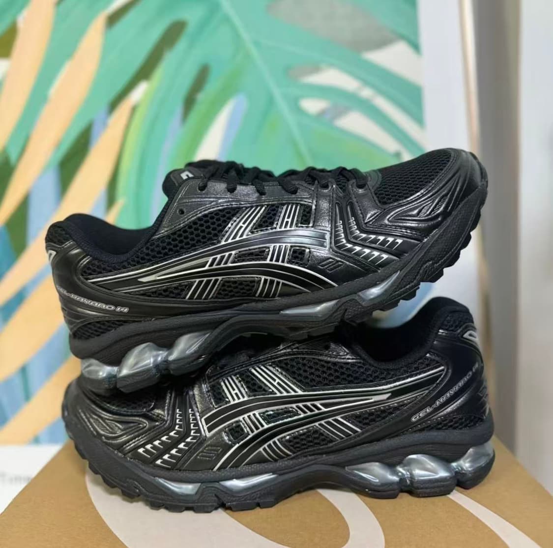 아식스 젤 카야노 14 블랙 퓨어 실버 상품이미지1
