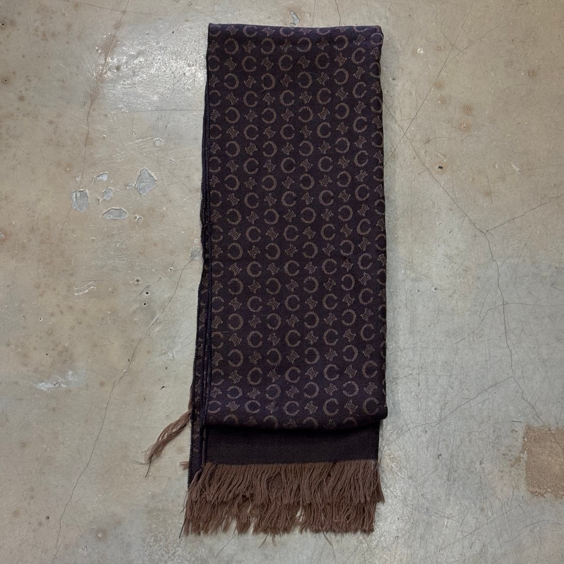 OS 셀린느 브라운 캐시미어 머플러 상품이미지3