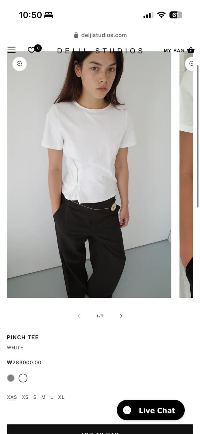 deiji studio pinch tee L 상품이미지7