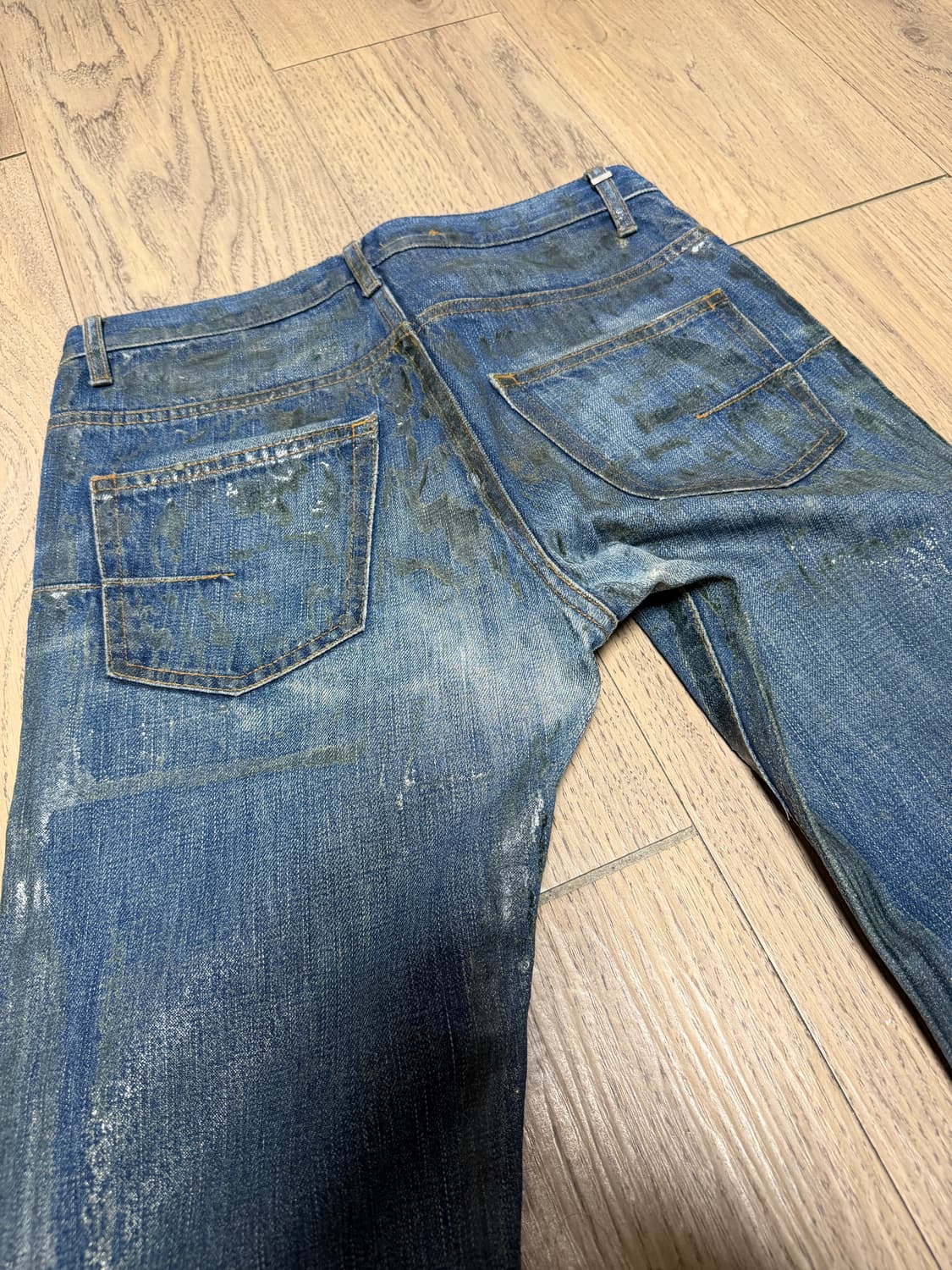 디올옴므 07 블루왁스 코팅진 28사이즈 (사용감 있음 3–4번사진) 상품이미지3