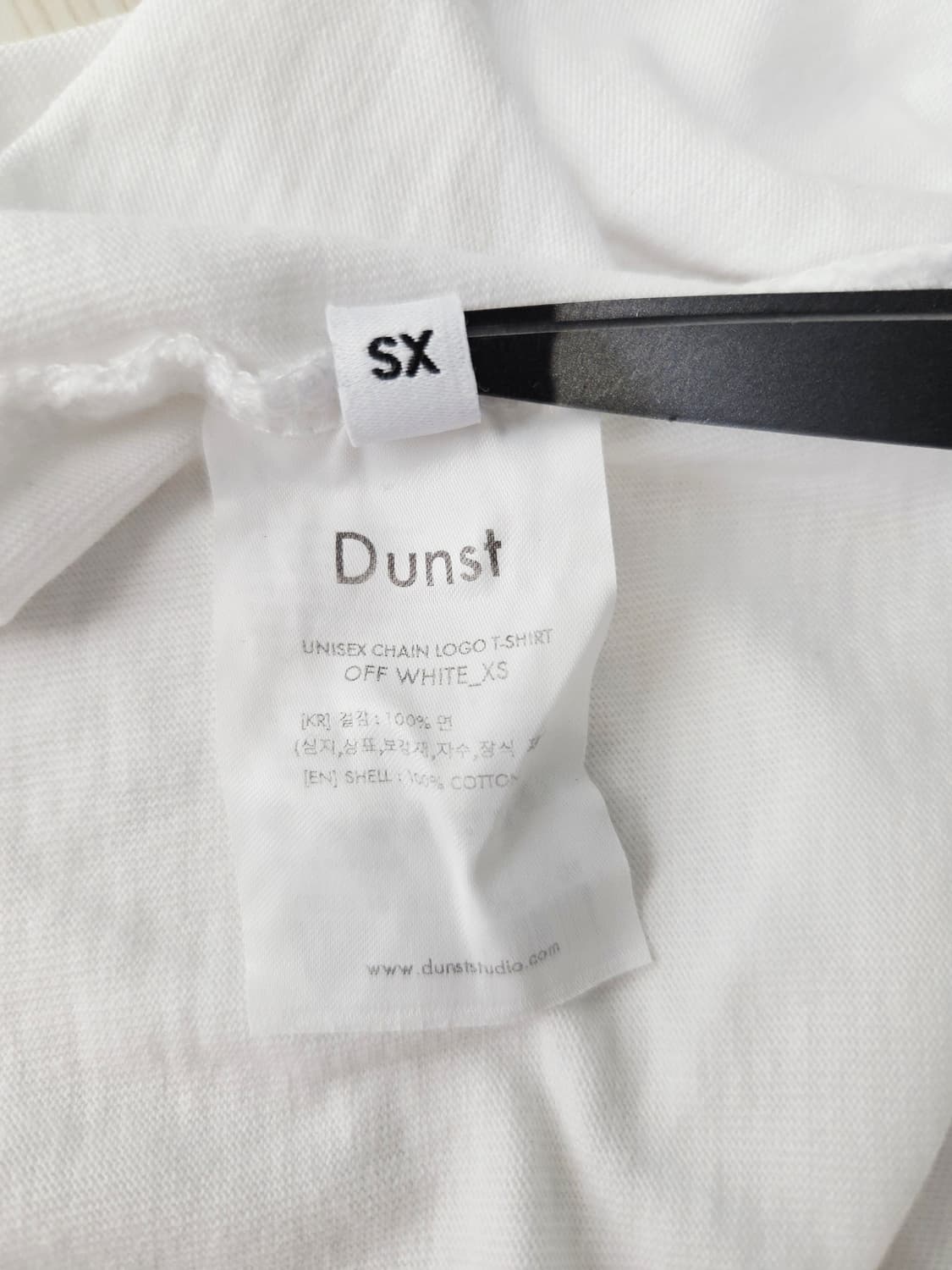던스트(Dunst) 유니섹스 체인 로고 반팔 티셔츠 상품이미지9