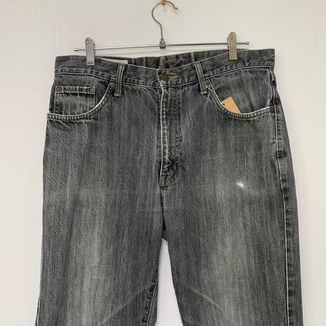 EDWIN 에드윈 워싱 데님팬츠 그레이 빈티지 청바지 34인치 상품이미지2