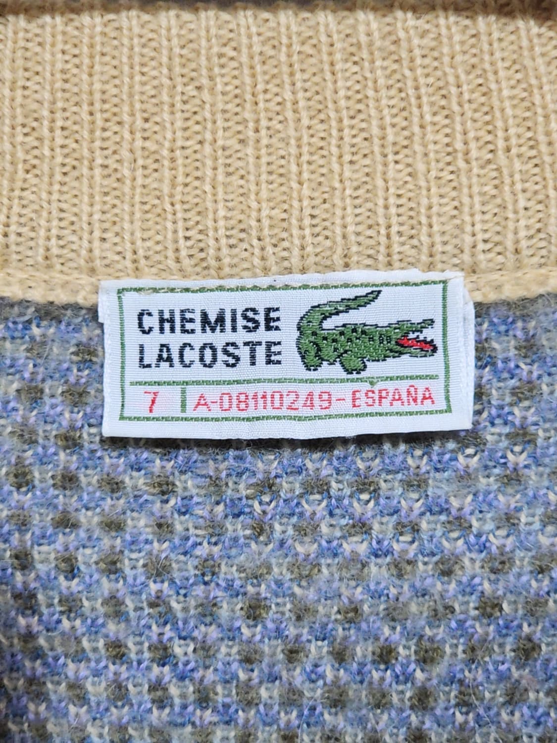 (XL) 라코스테 가디건 체크 라운드 포켓 캐주얼 기본로고  상품이미지3