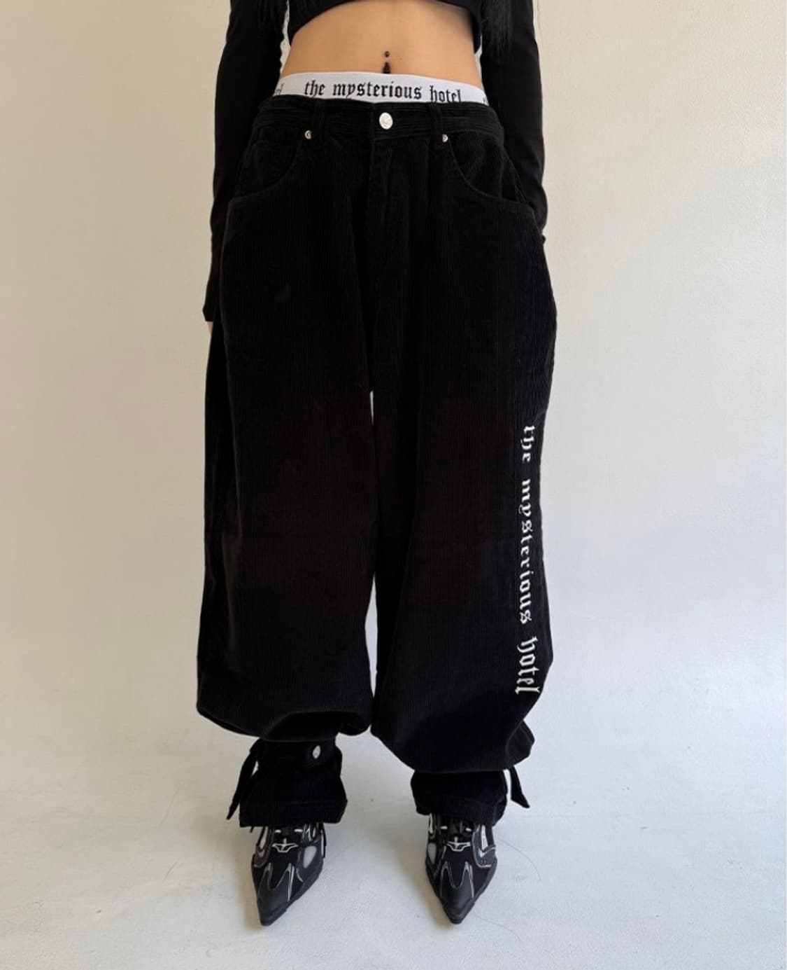 더미스테리어스호텔 코듀로이 벨티드 팬츠 1사이즈 상품이미지2