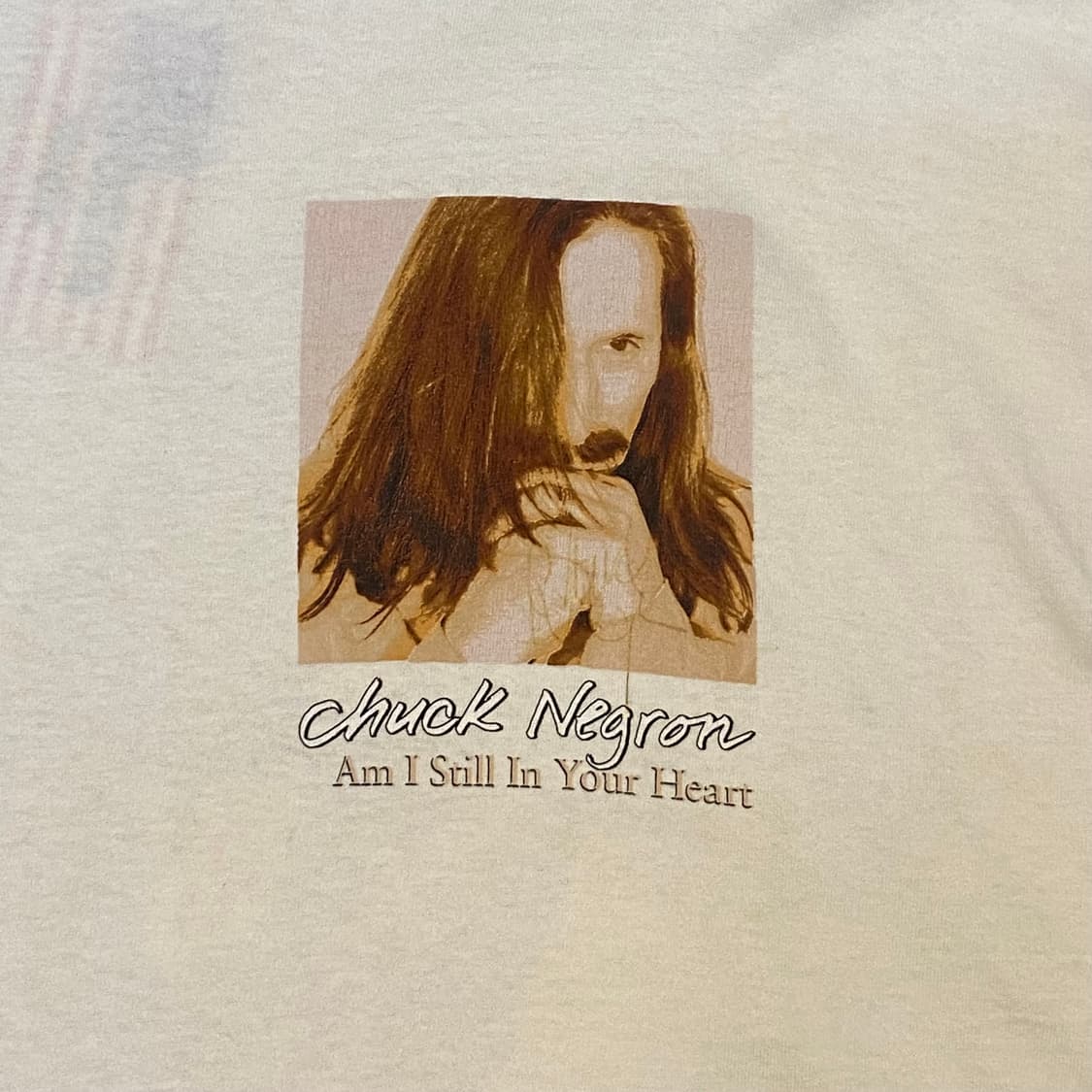 새상품) 미국 빈티지 척 네그론 Chuck Negron 프린팅 반팔티 상품이미지3