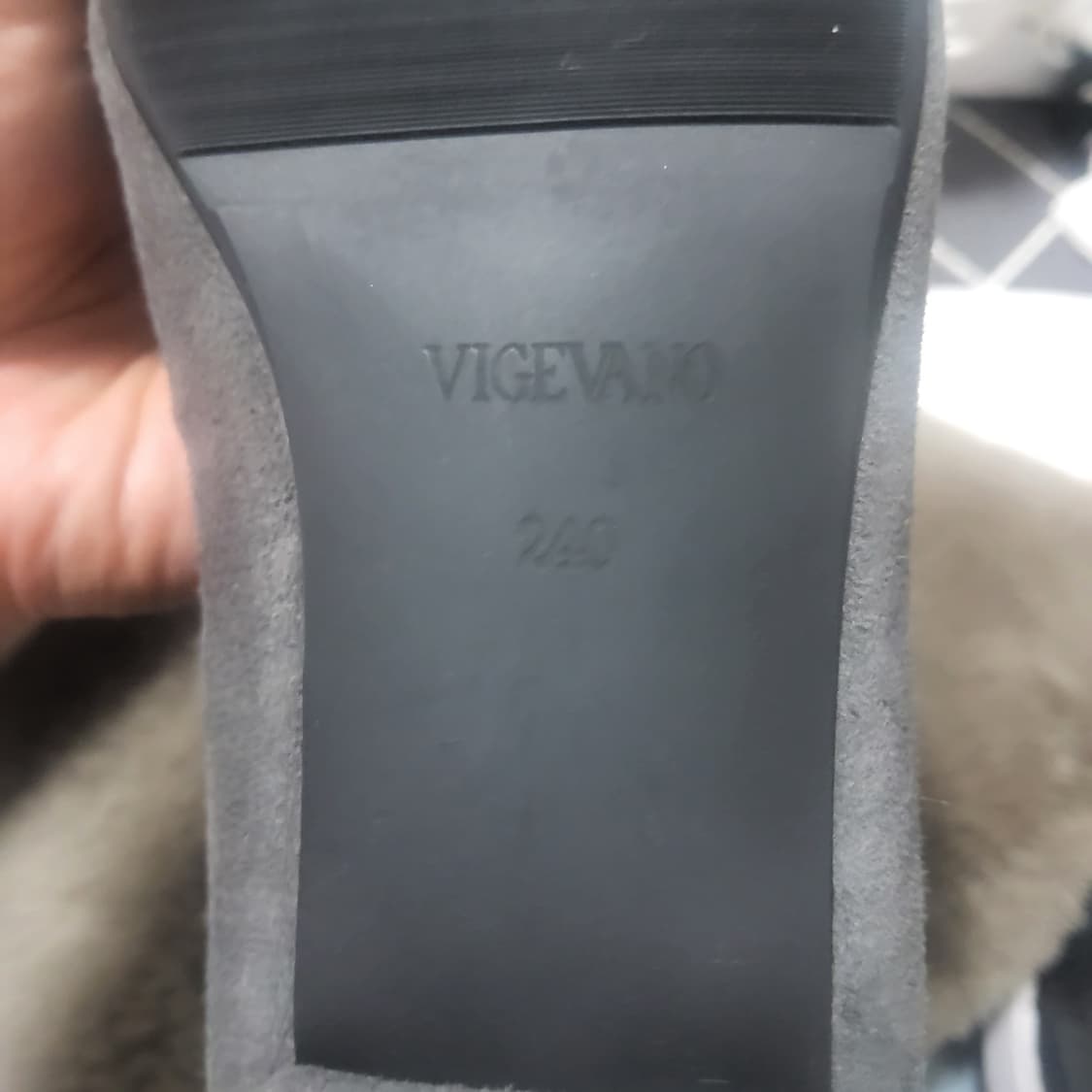 새상품 금강제화 스웨이드 가죽 여성 로퍼 펌프스 여자 240 상품이미지4