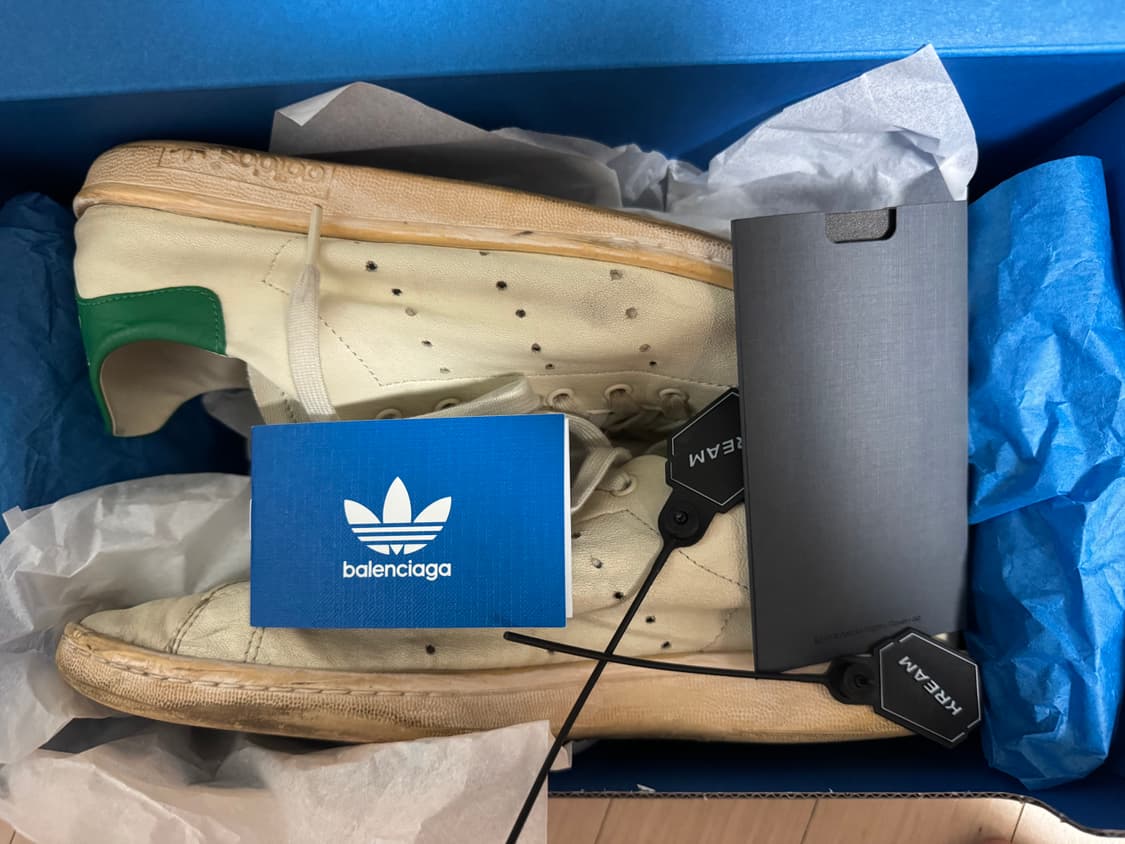 [44] 발렌시아가 아디다스 스탠스미스 원아웃 그린 상품이미지6