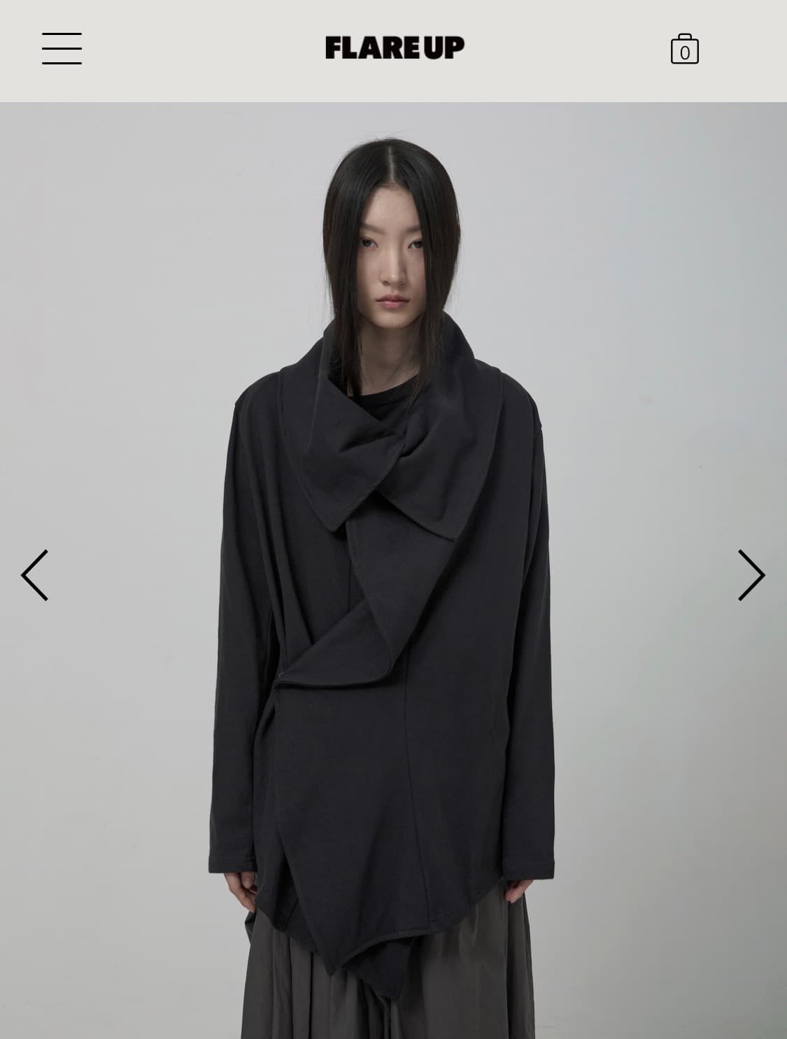 플레어업 레이어드 자켓 (bk) 상품이미지1