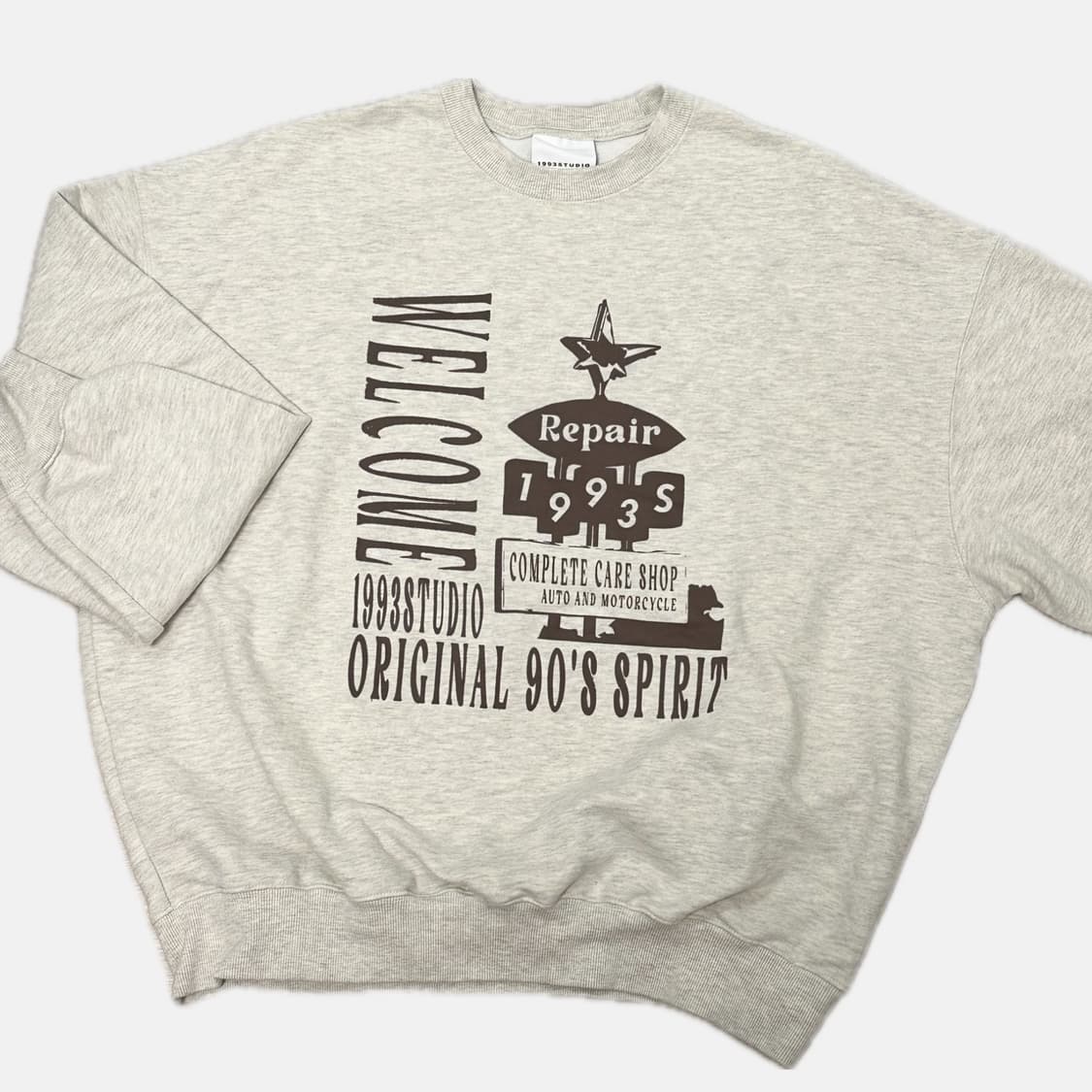 1993스튜디오 웰컴 리페어 맨투맨 남녀공용 m 상품이미지3