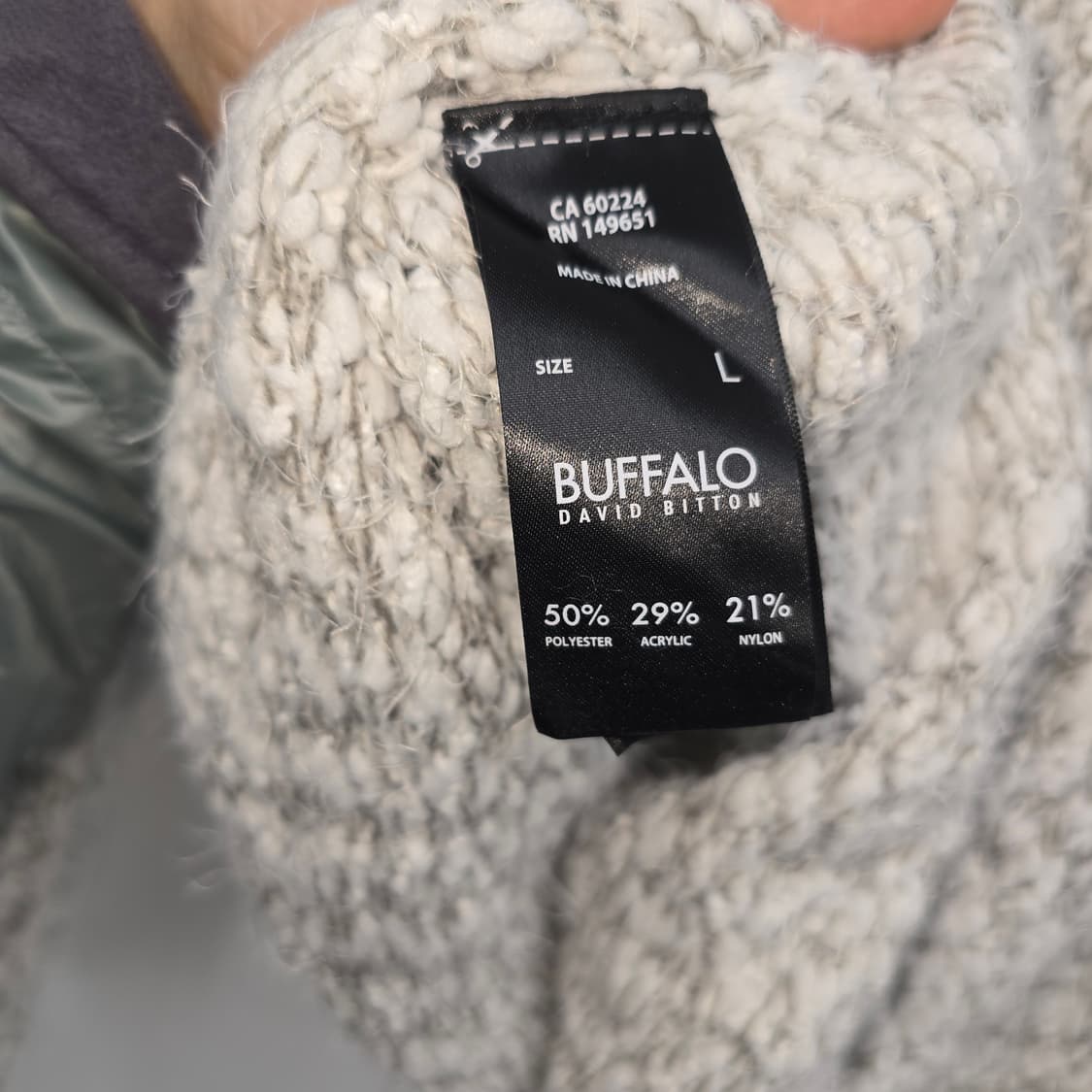 BUFFALO 화이트 믹스 니트 스웨터 상품이미지7