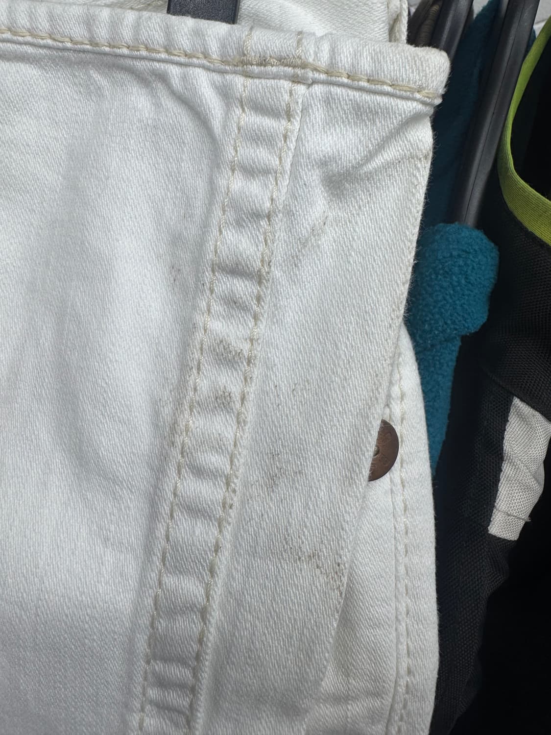 트루릴리전 레인보우 화이트 데님팬츠 상품이미지8