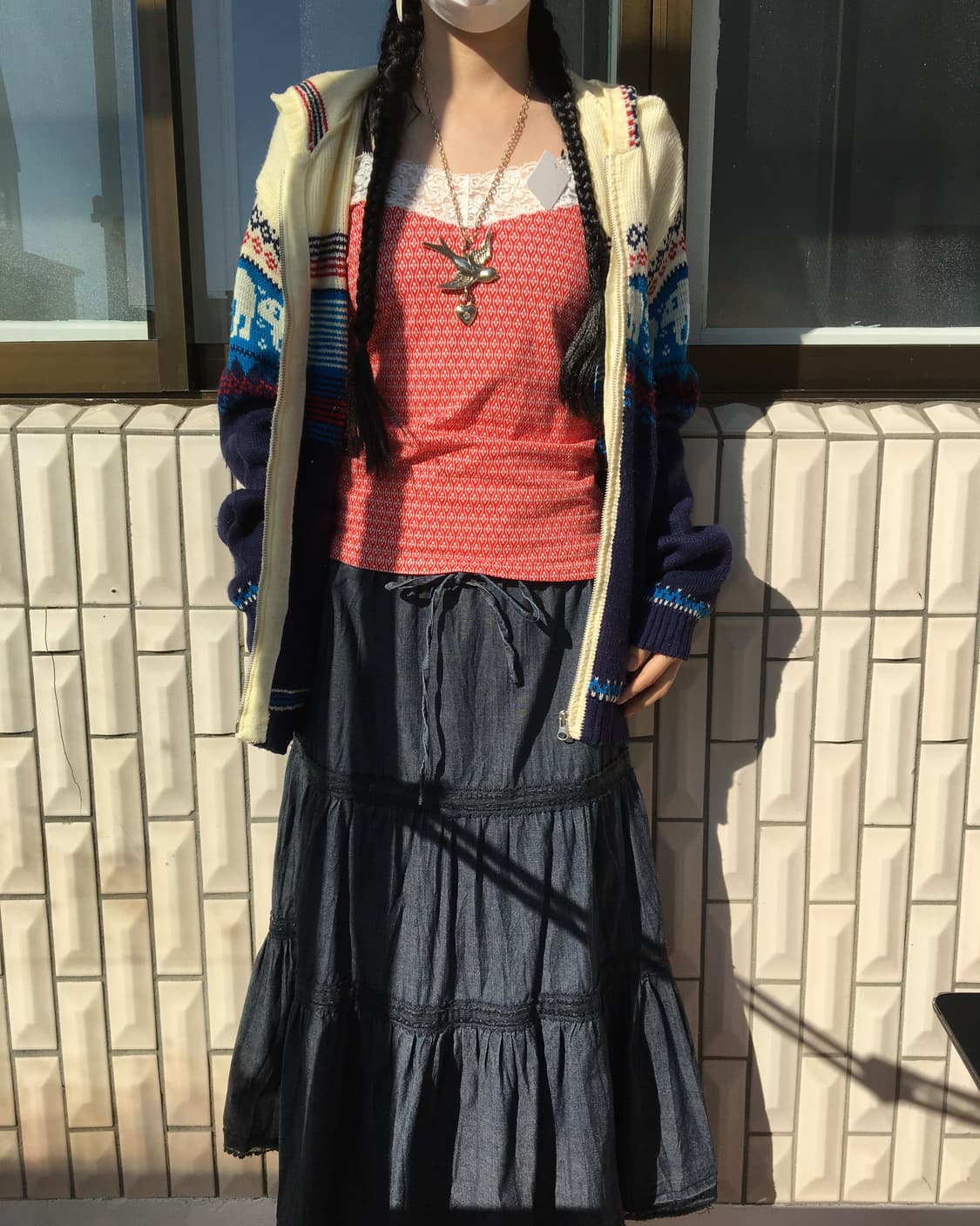 Lace point pattern sleeveless 상품이미지5