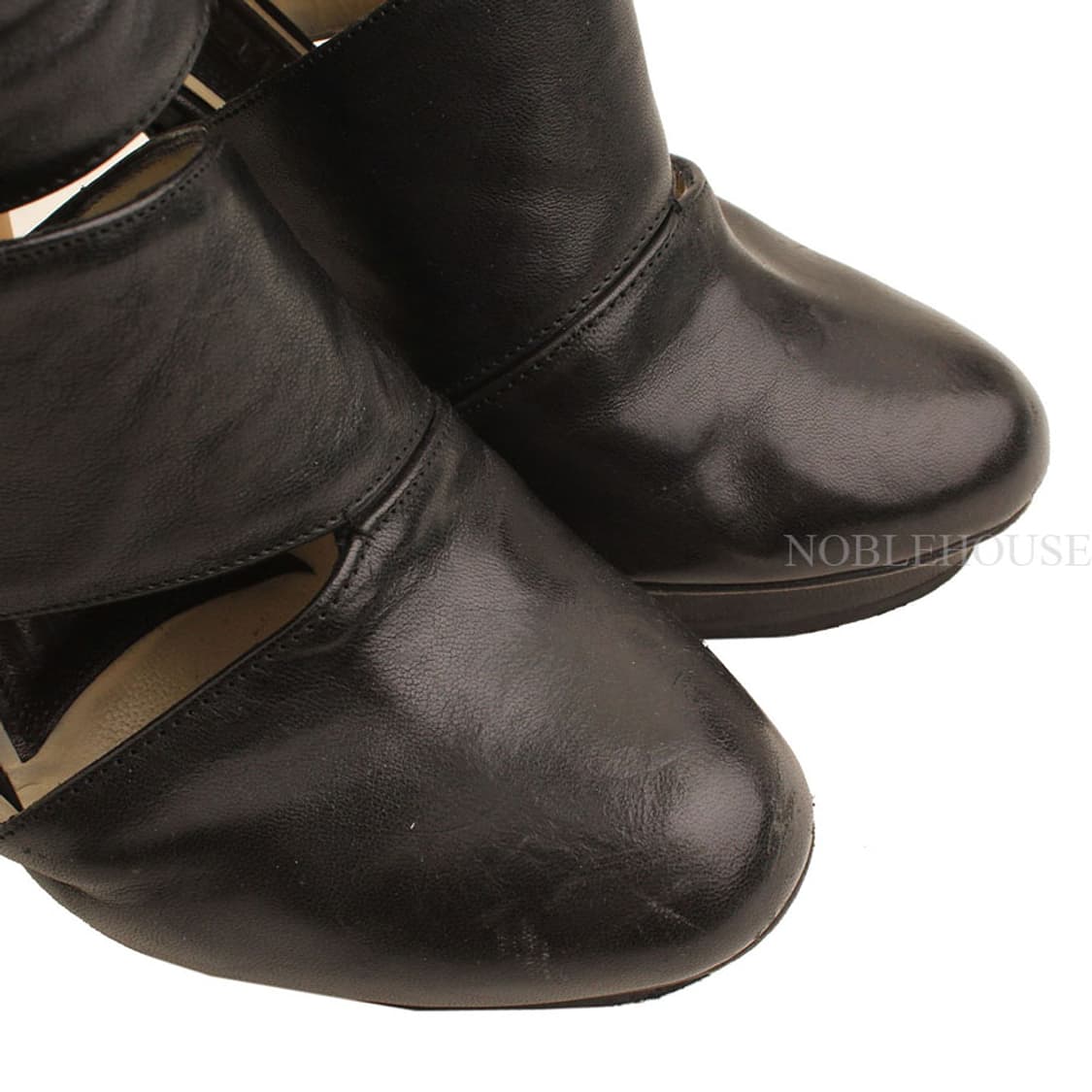 닐바렛 블랙 컷팅 가보시 앵클부츠 36 상품이미지6