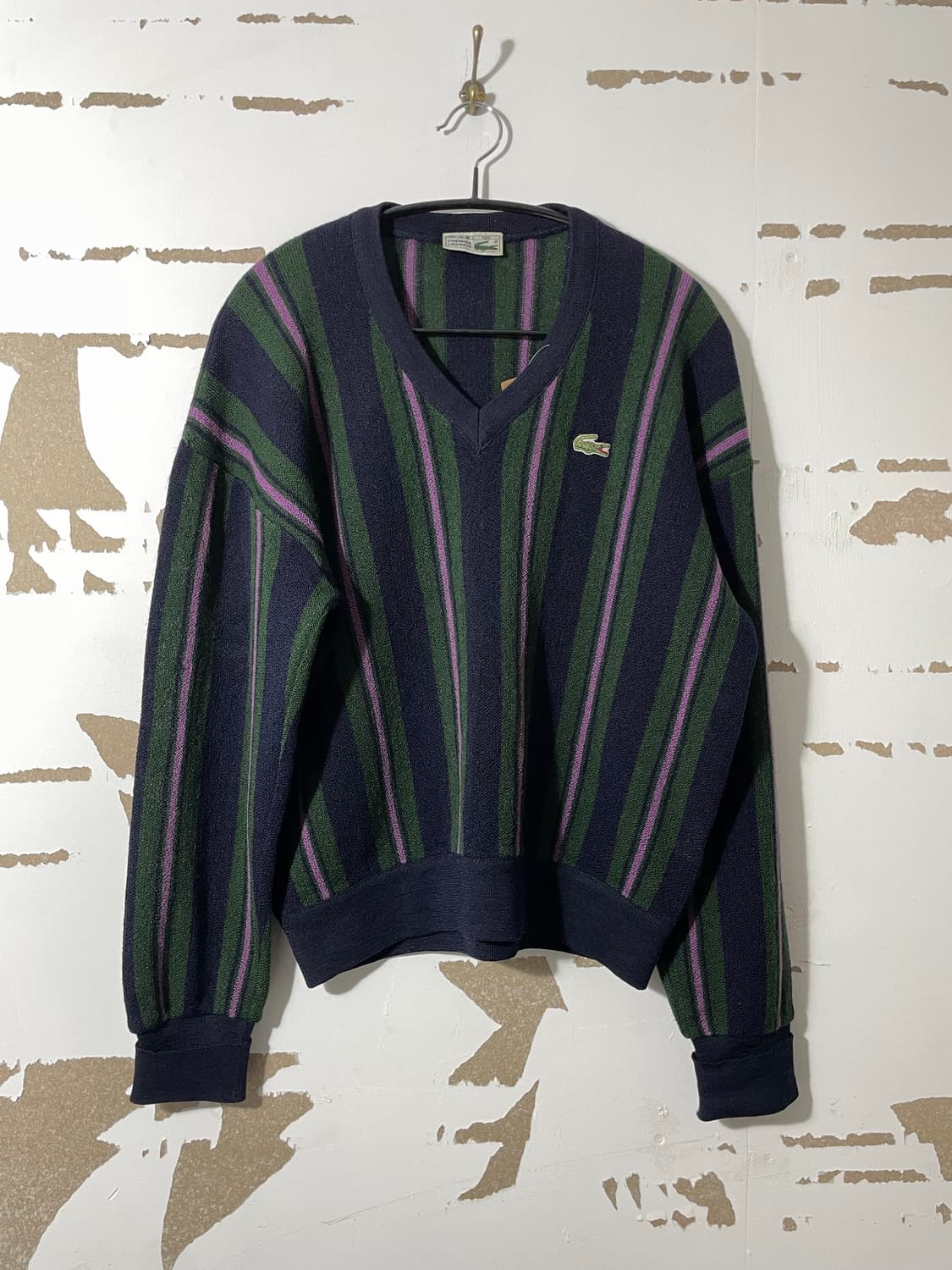 라코스테 스트라이프 울 니트 상품이미지1