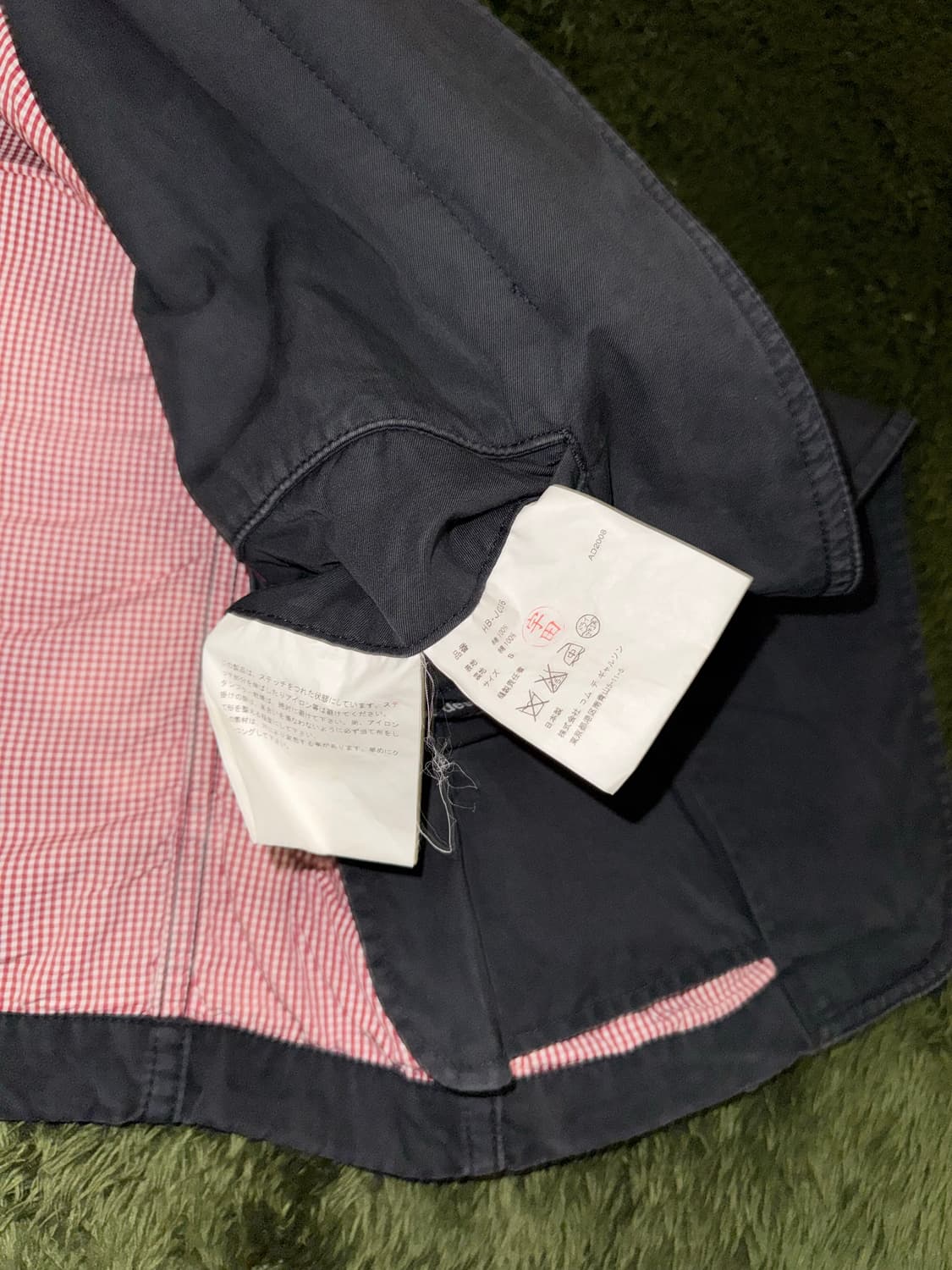 [S] 꼼데가르송 옴므 08AW 워시드 코튼 블레이저 자켓 상품이미지7