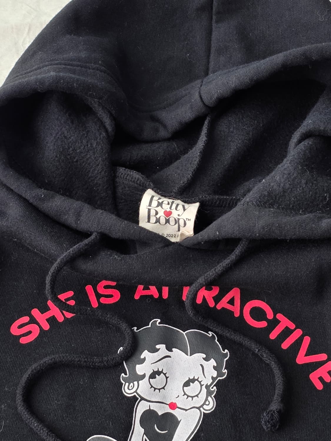 BETTY BOOP 베티붑 기모 후드 상품이미지3