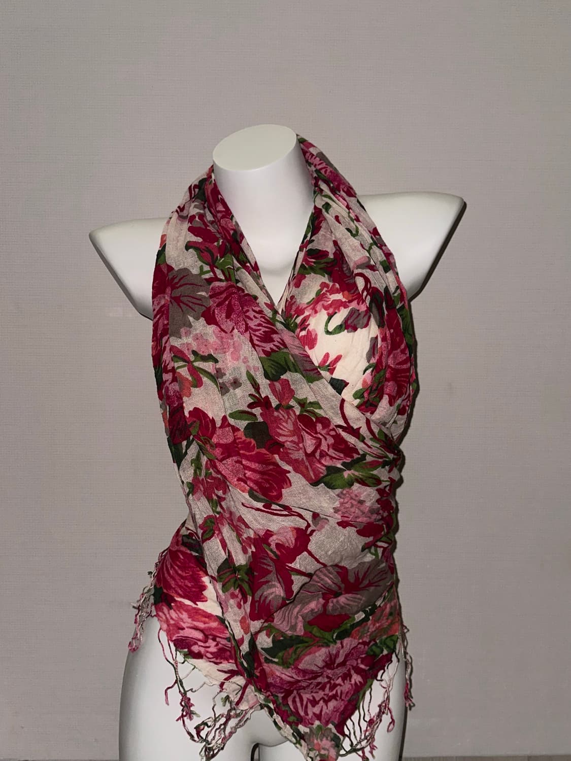 빈티지 오리엔탈 로즈 스카프 상품이미지2