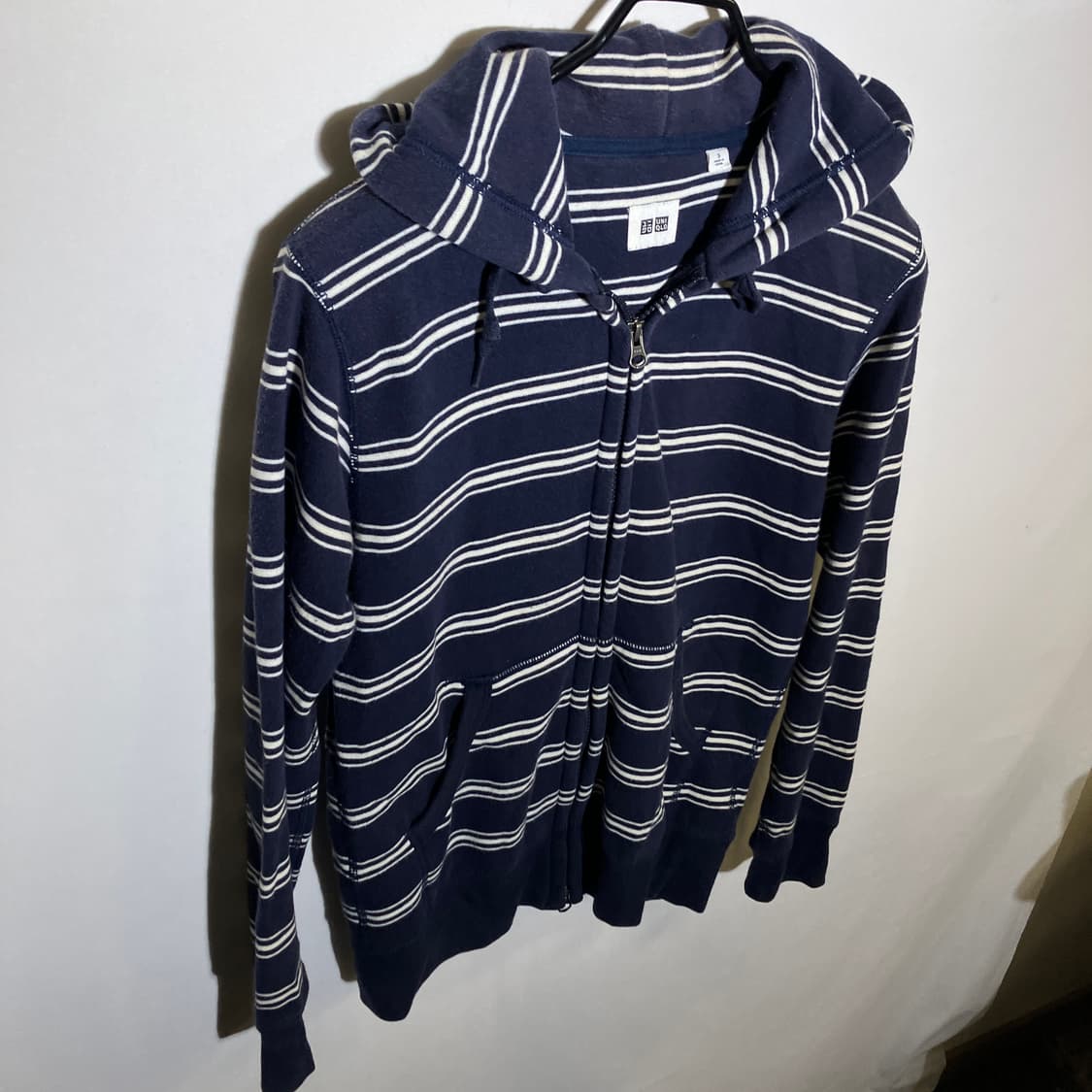 S)유니클로 여성 투웨이 스트라이프 후드집업 상품이미지1