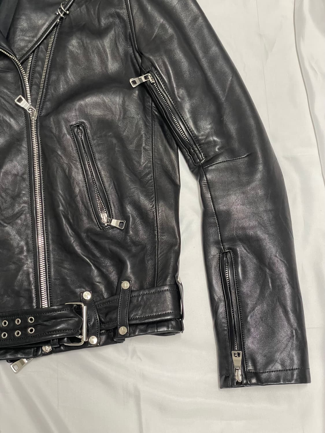 발망 11ss 데카르넹 램스킨 레더자켓 상품이미지5