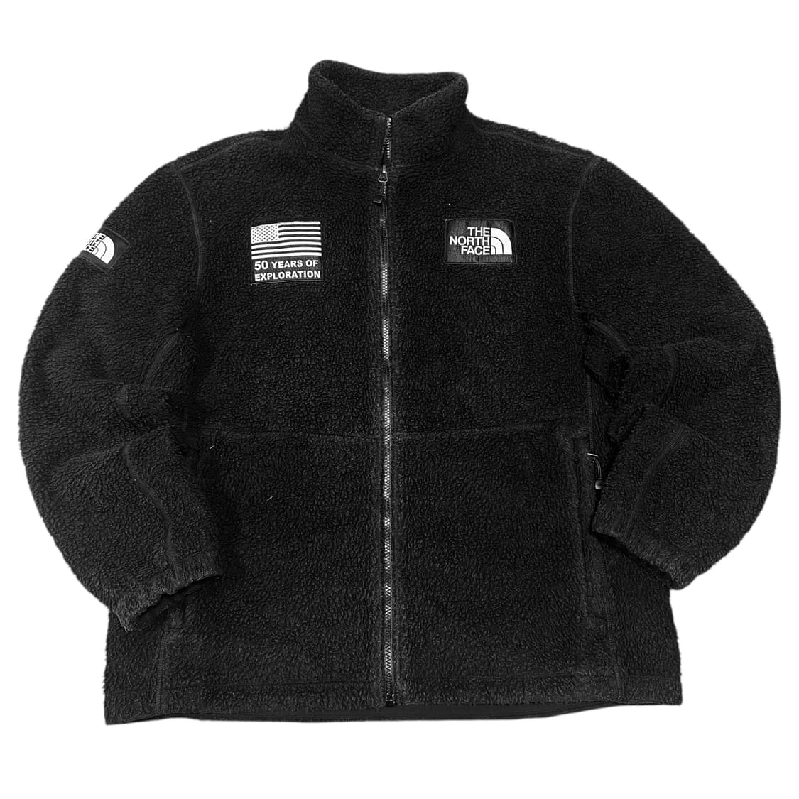 ✨ (바배) 노스페이스 50주년 성조기 뽀글이 쉐르파 집업 자켓 상품이미지1