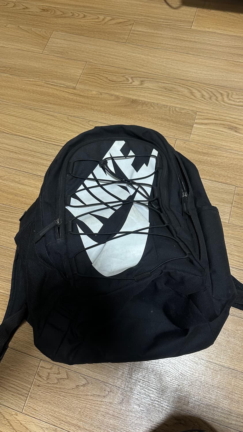 나이키 헤이워드 스트링 빅로고 백팩 블랙 상품이미지1