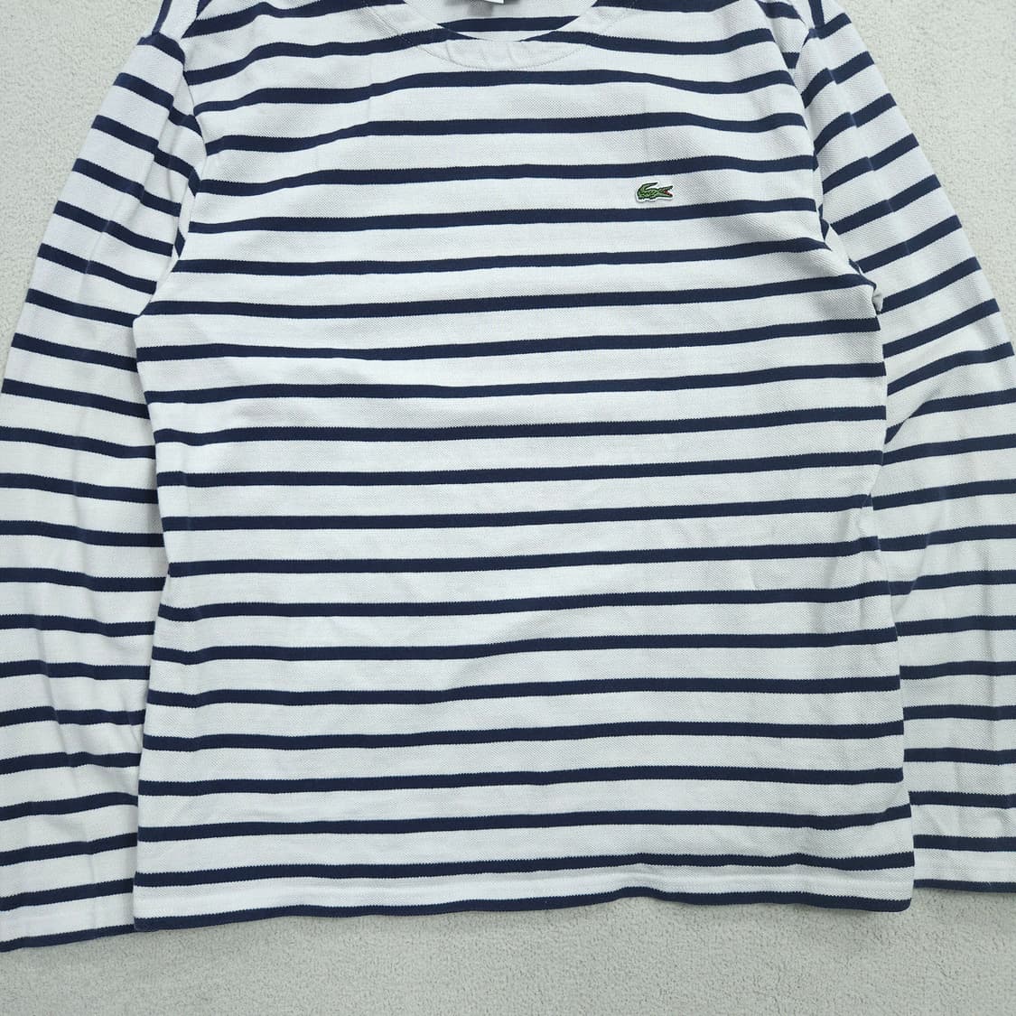 라코스테 스트라이프 긴팔 티셔츠 S 상품이미지2