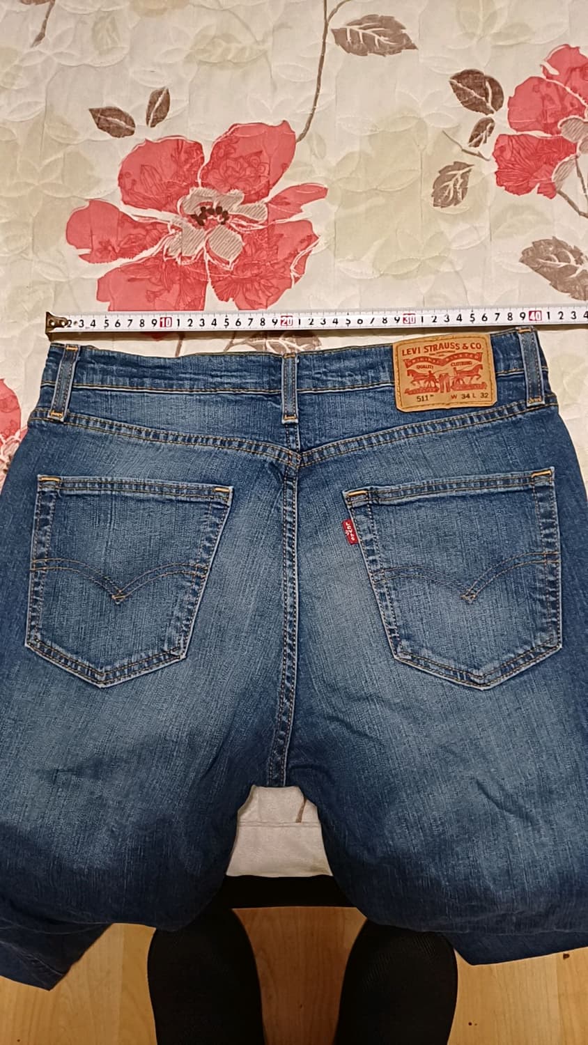 리바이스 511 얇은슬림청바지 실측31인치 기장110 상품이미지7