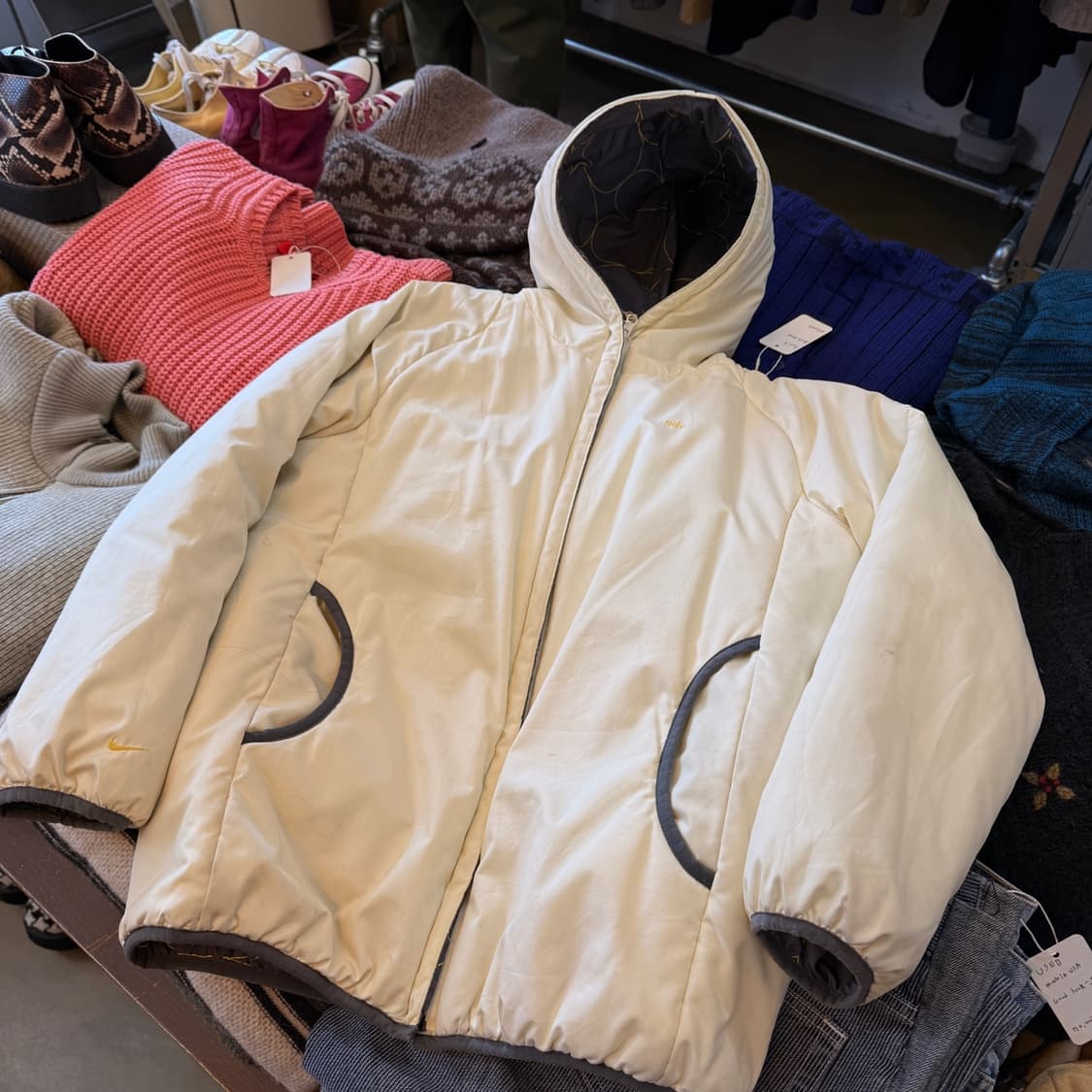 00'S 리버서블 나이키 라이트 패딩 자켓 상품이미지5