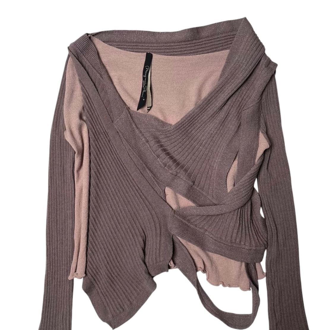 드레이프 레이어드 니트 (Italy made) 상품이미지2