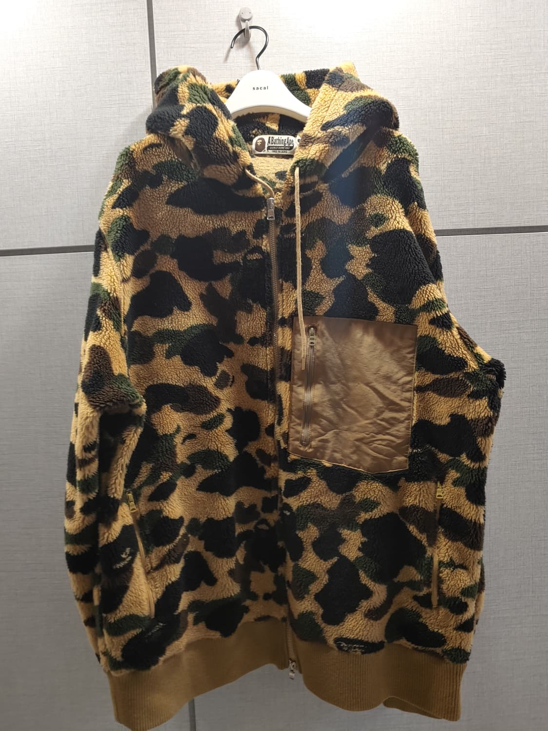 [XXL] 베이프 1st 보아털 플리스 후드집업 상품이미지1