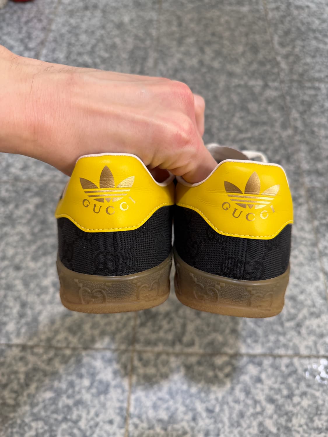 구찌 가젤 블랙 옐로우 9사이즈(280) 상품이미지3