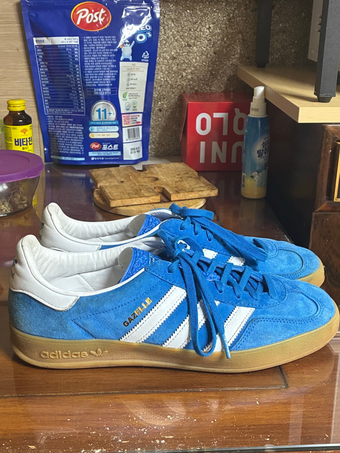 아디다스 가젤 인도어 블루 상품이미지4