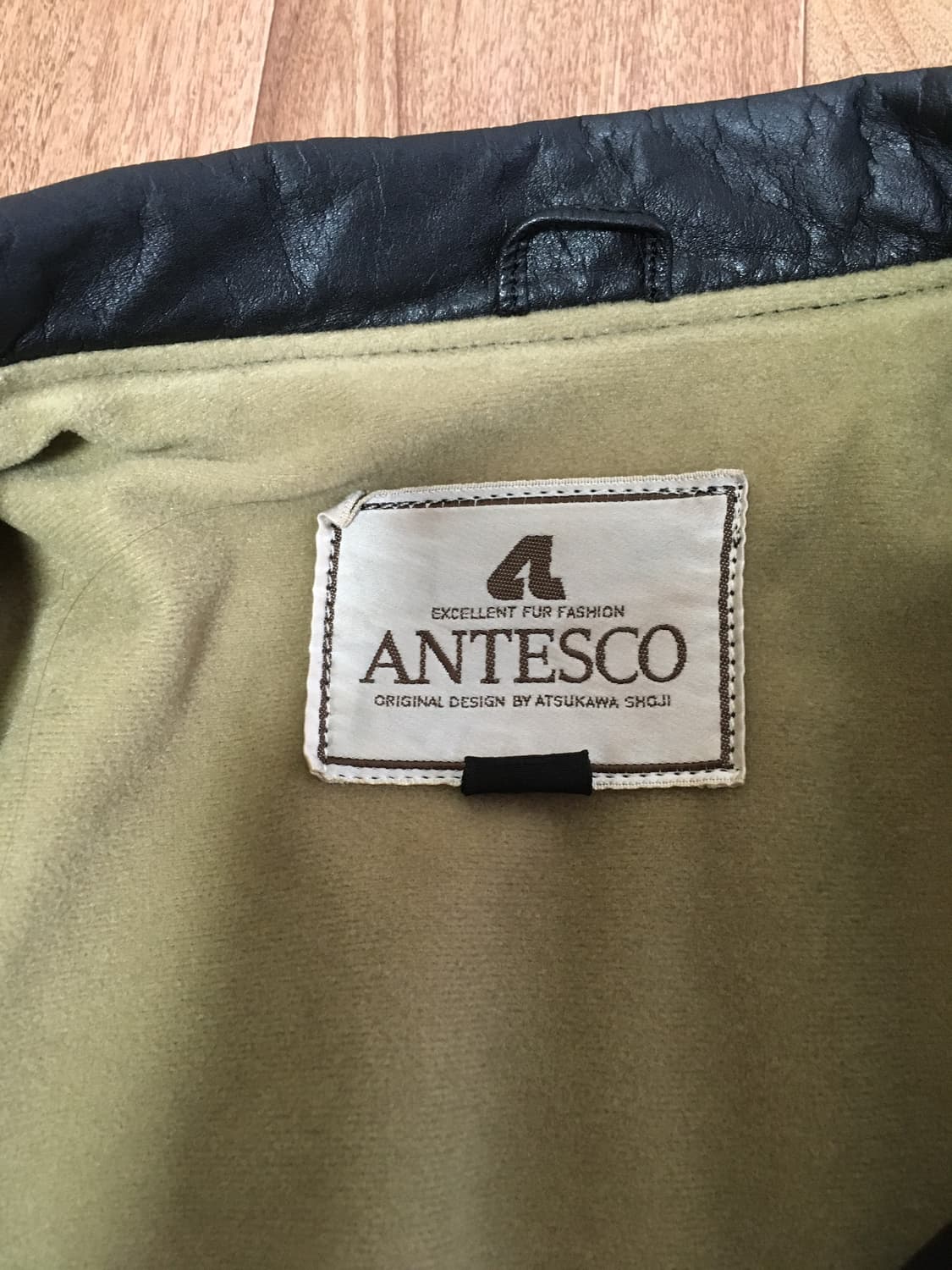 빈티지 레더 바시티 자켓 상품이미지2