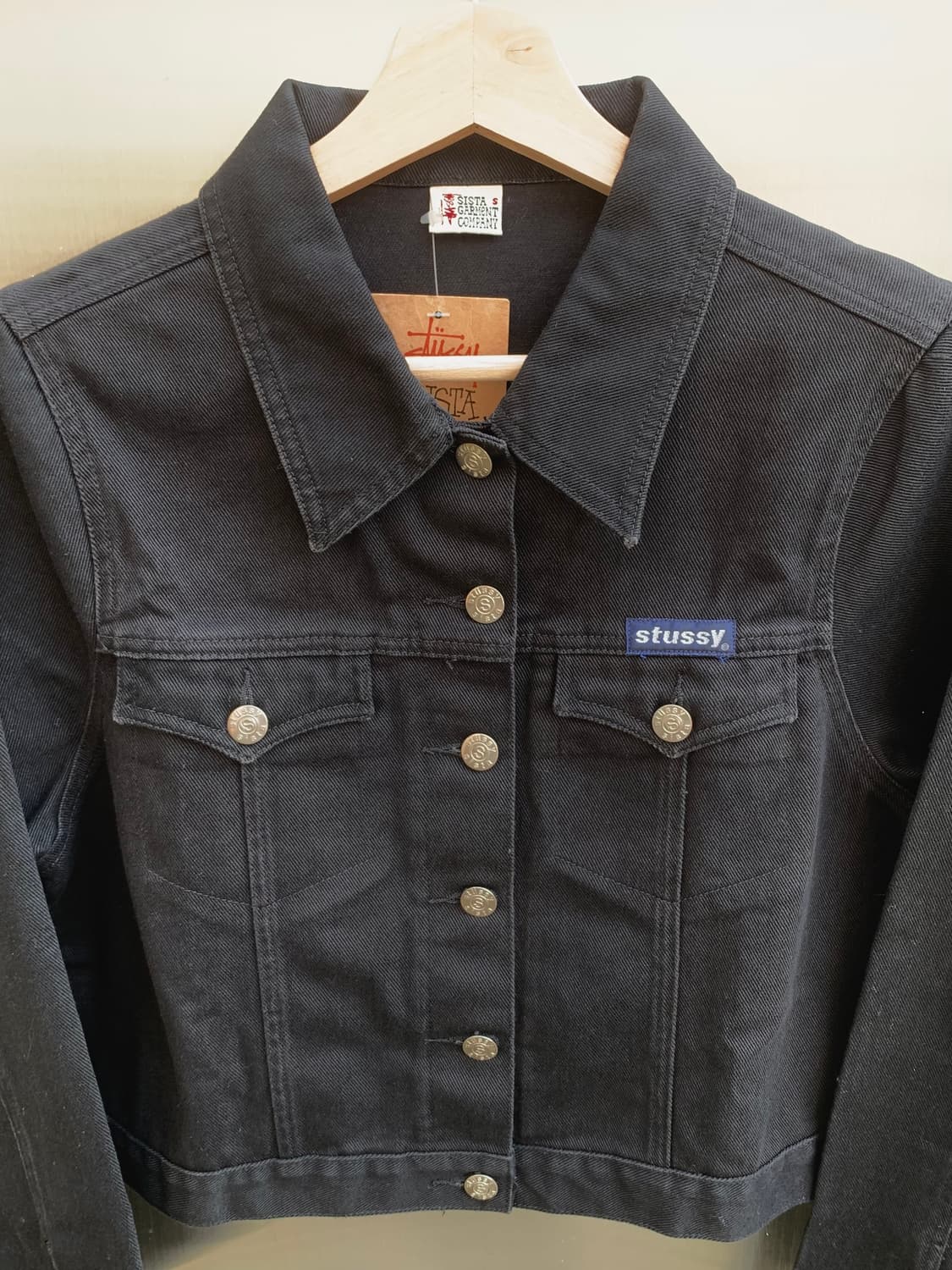 스투시 90’s 데님 트러커 자켓 (black)  상품이미지5
