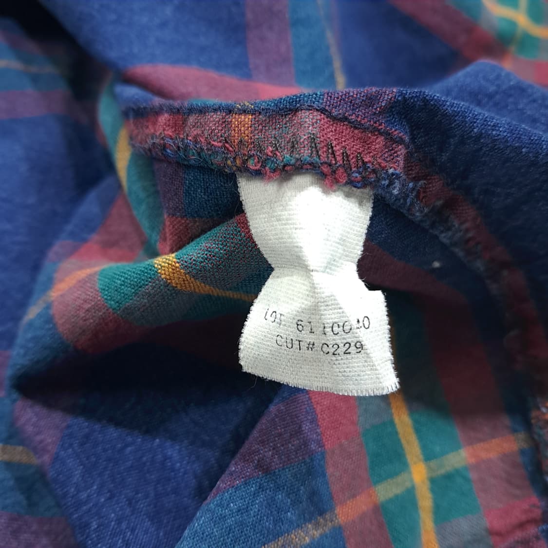 CL644 L 리 90s 미국판 인디고 샴브레이 체크 셔츠 남방 상품이미지6